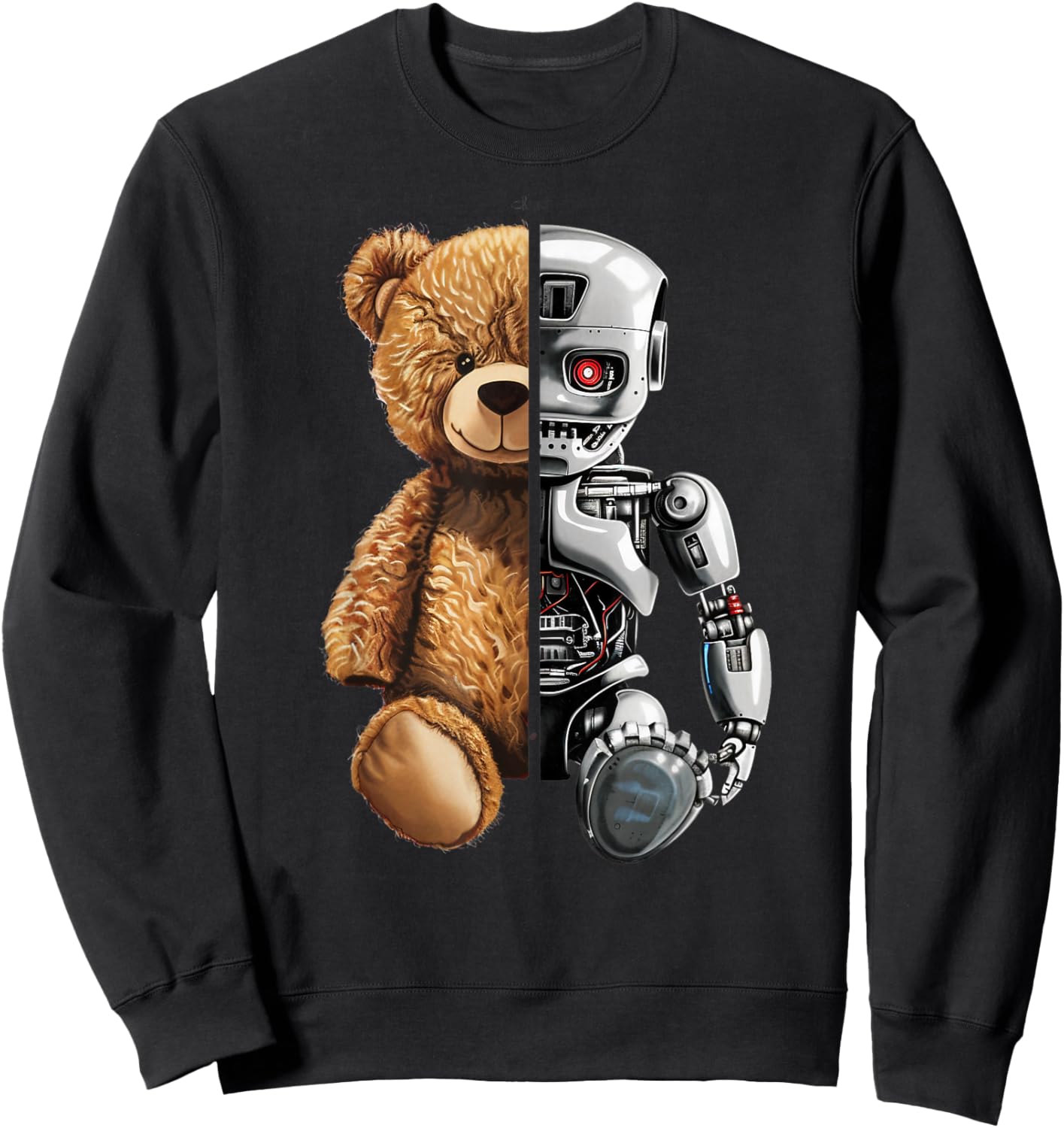Robotics Animal Lover Teddy Robot Bear Robots Art Sweatshirt - Sweatshirt | Black