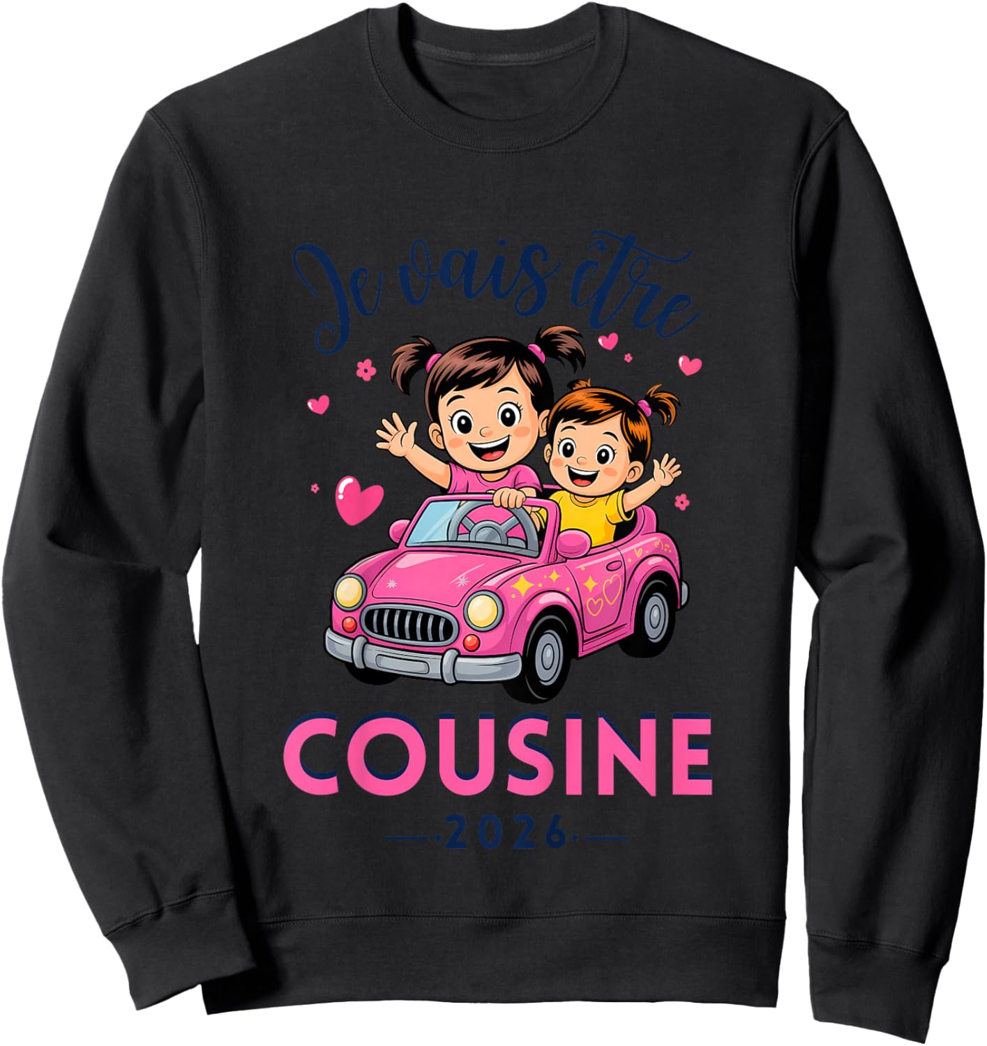 Child Future Cousin 2026 Announcement Pregnancy, Soon Cousine Sweatshirt - Sweatshirt | Black