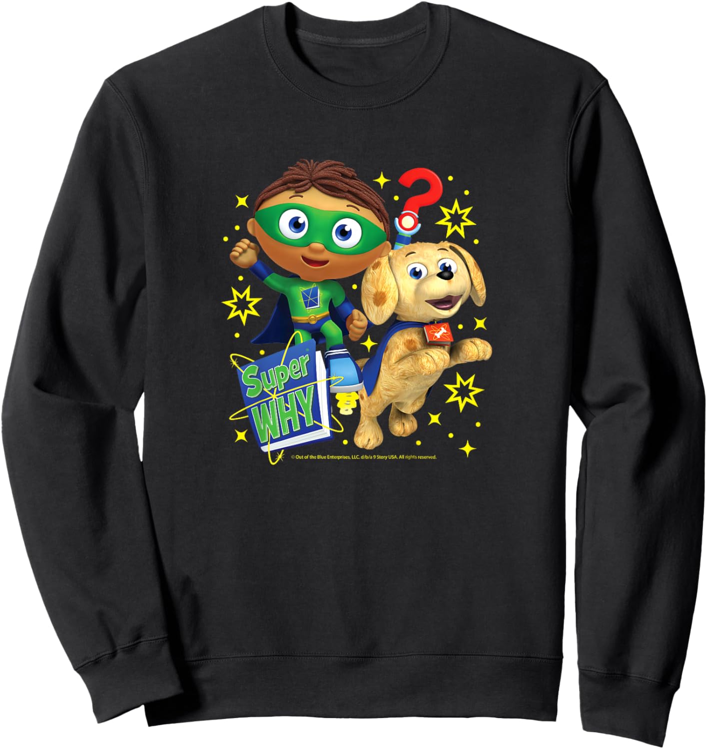 Kids Super Why - Whyatt Puppy Sweatshirt - Sweatshirt | Black