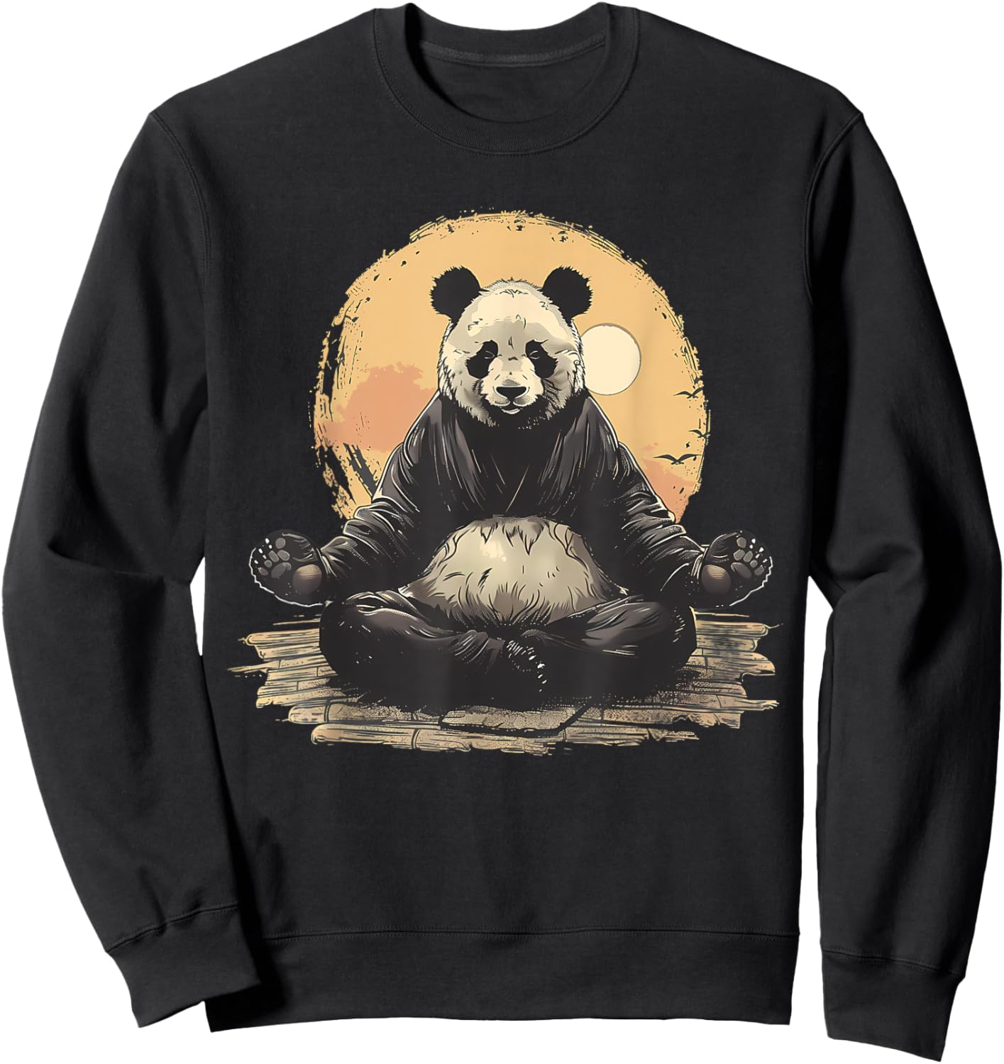 Bear Meditation Buddhist Hindu Zen Buddha Spirituality Sweatshirt - Sweatshirt | Black