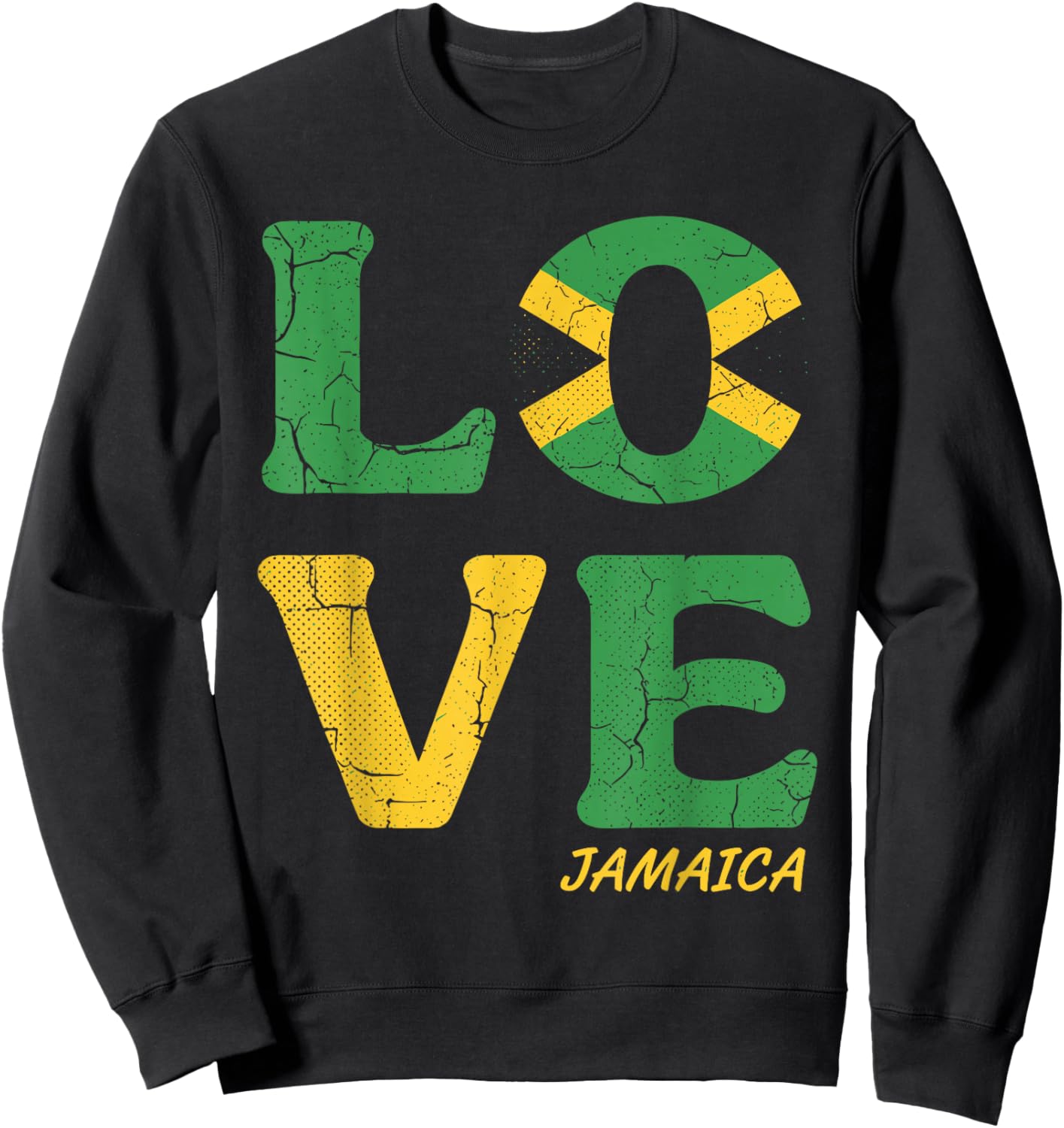Jamaica Jamaican Women Men Travel Jamaica Souvenir Sweatshirt - Sweatshirt | Black