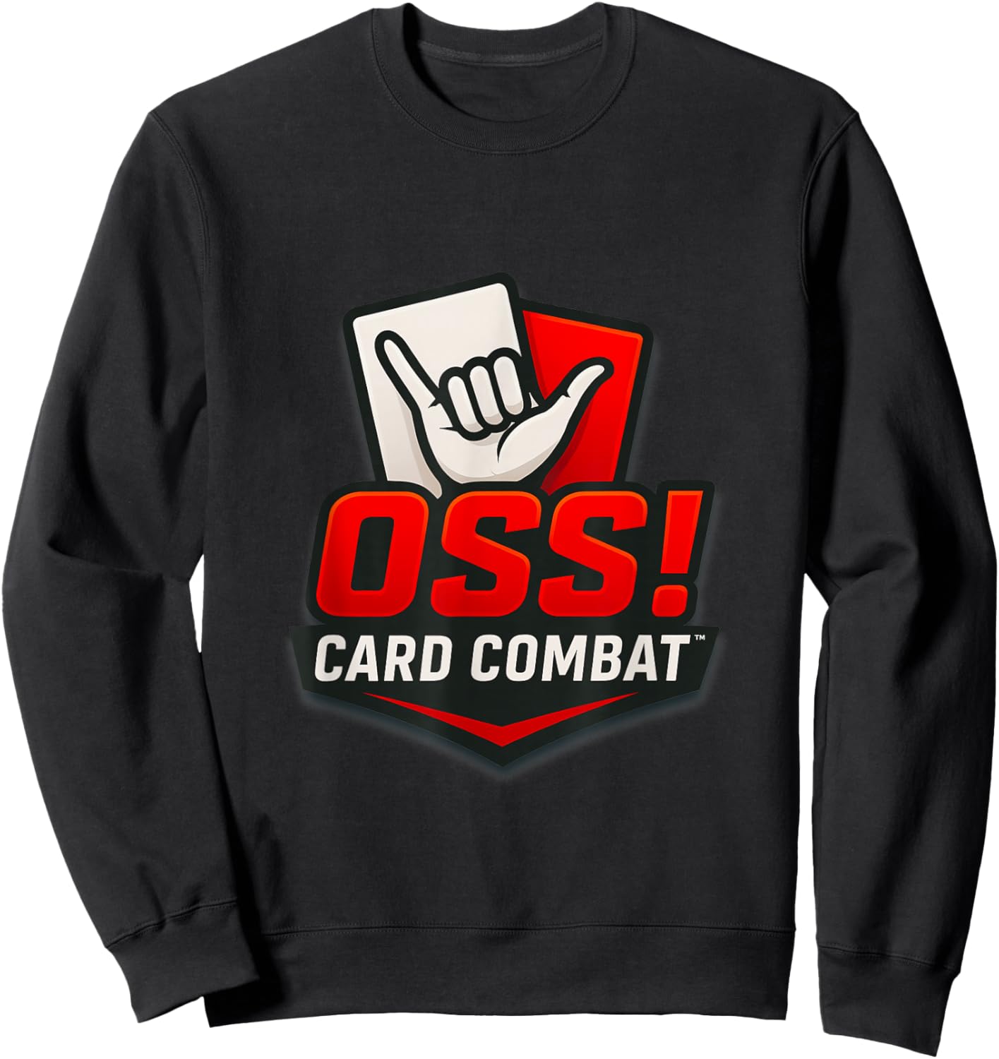 Brazilian Jiu-Jitsu Strategy Card Game Fan Sweatshirt - Sweatshirt | Black