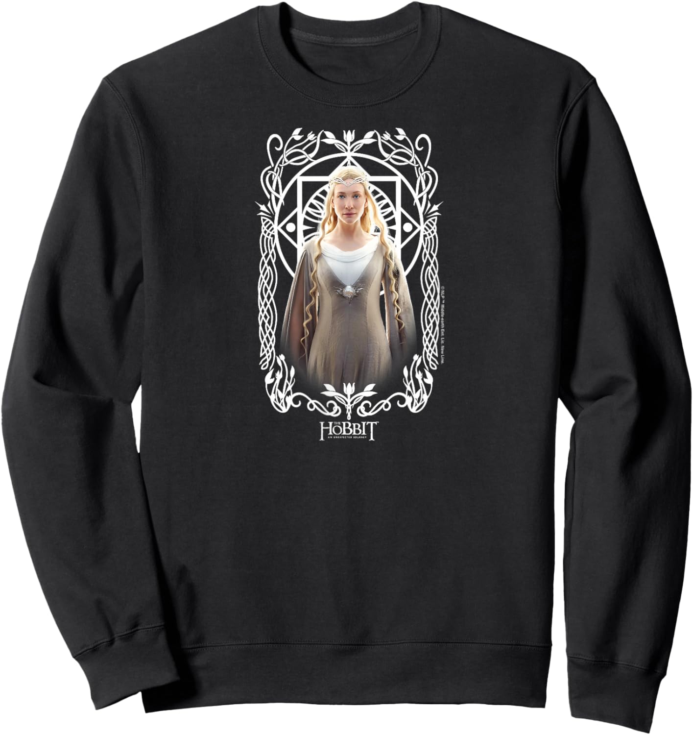 The Hobbit - An Unexpected Journey Lady Galadriel Royal Elf Sweatshirt - Sweatshirt | Black