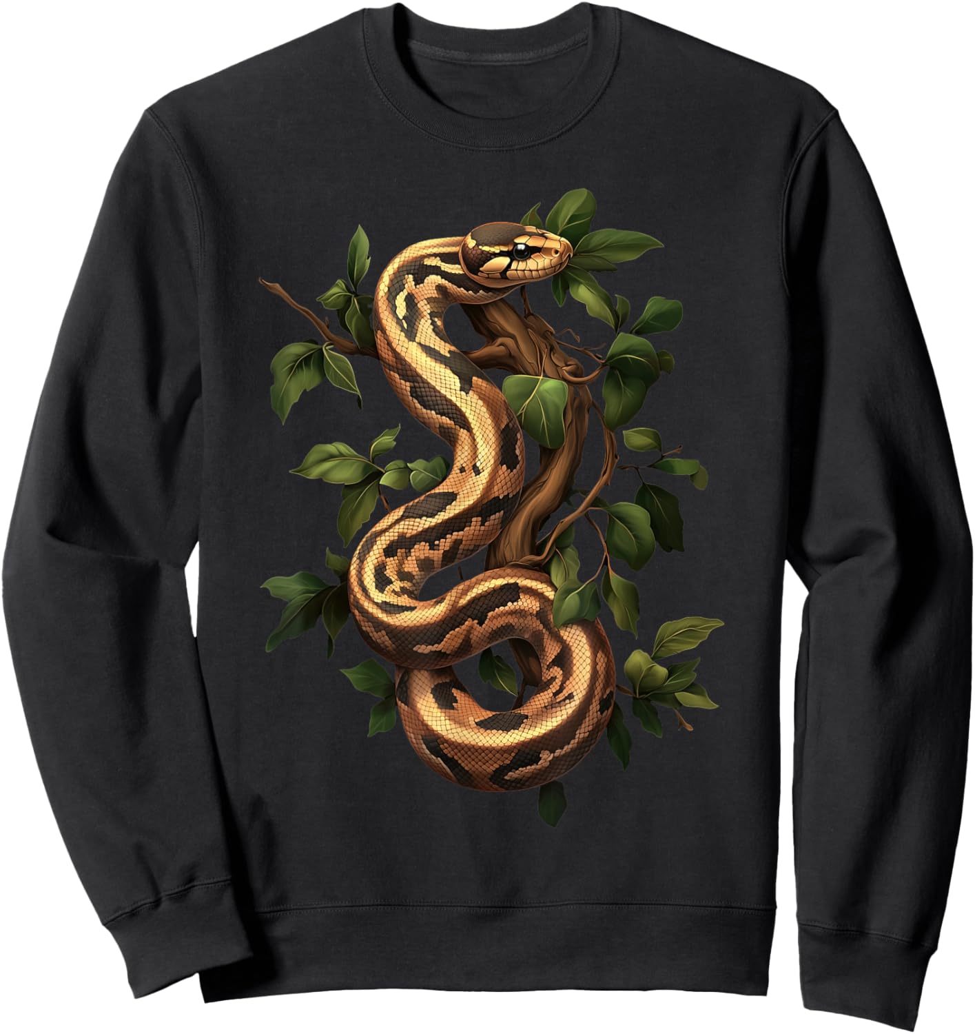 Ball Python Lover Reptile Keeper Pet Owner Snake Sweatshirt - Sweatshirt | Black