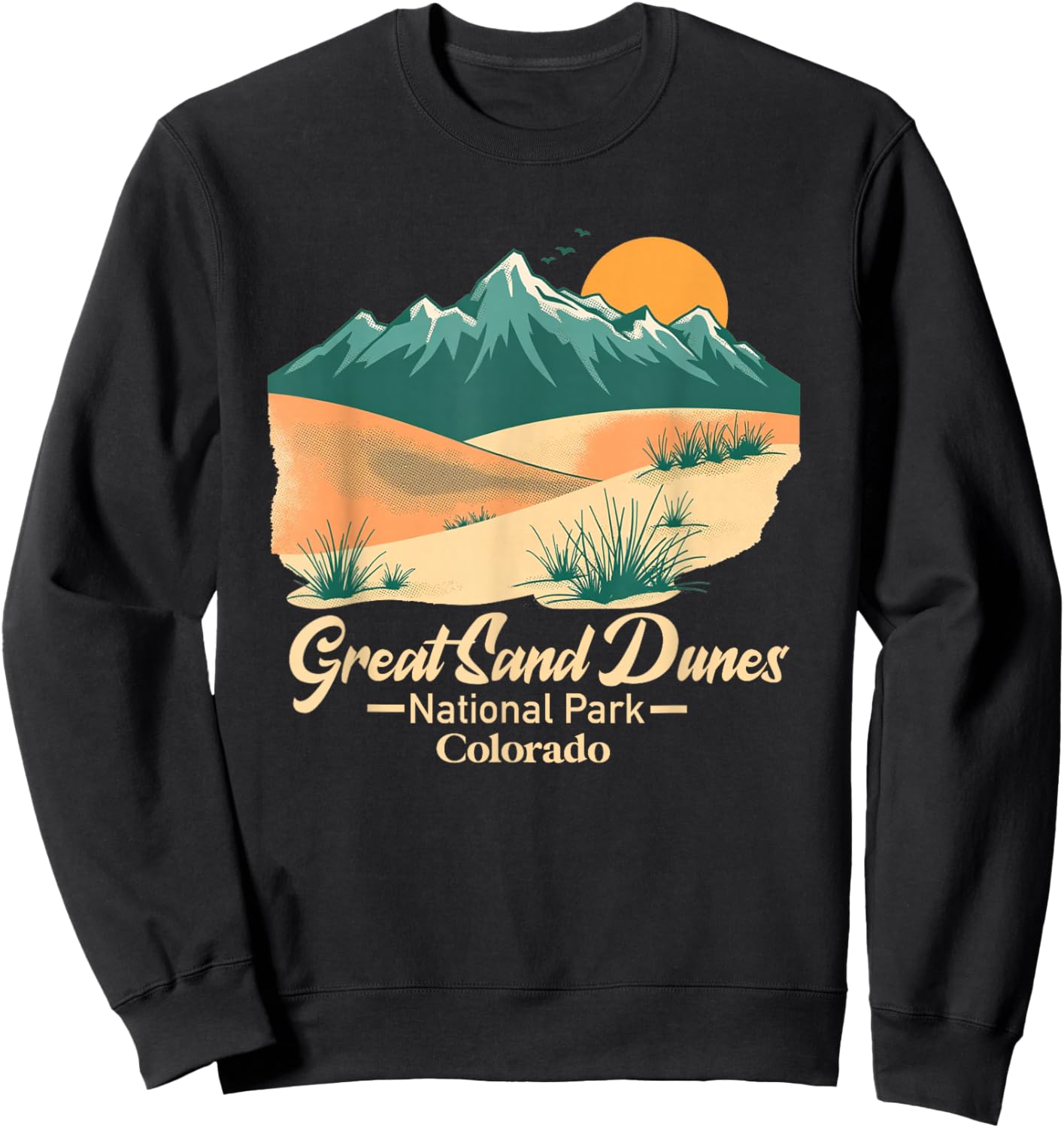 Great Sand Dune National Park Colorado CO Souvenir Men Women Sweatshirt - Sweatshirt | Black
