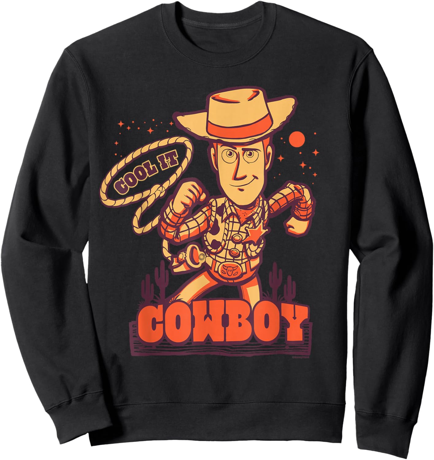Disney and Pixar's Toy Story Sheriff Woody "Cool it, Cowboy" Sweatshirt - Sweatshirt | Black