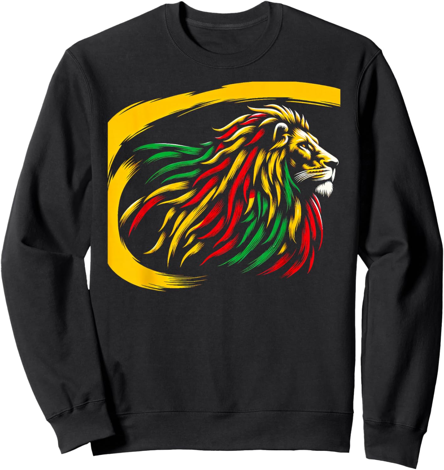 Epic Rasta Lion Sweatshirt - Sweatshirt | Black