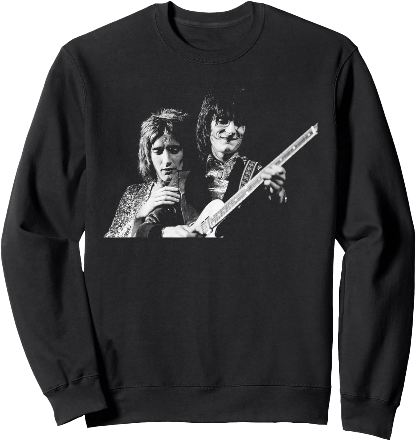 The Faces Rod Stewart & Ronnie Wood at Reading Festival 1972 Sweatshirt - Sweatshirt | Black
