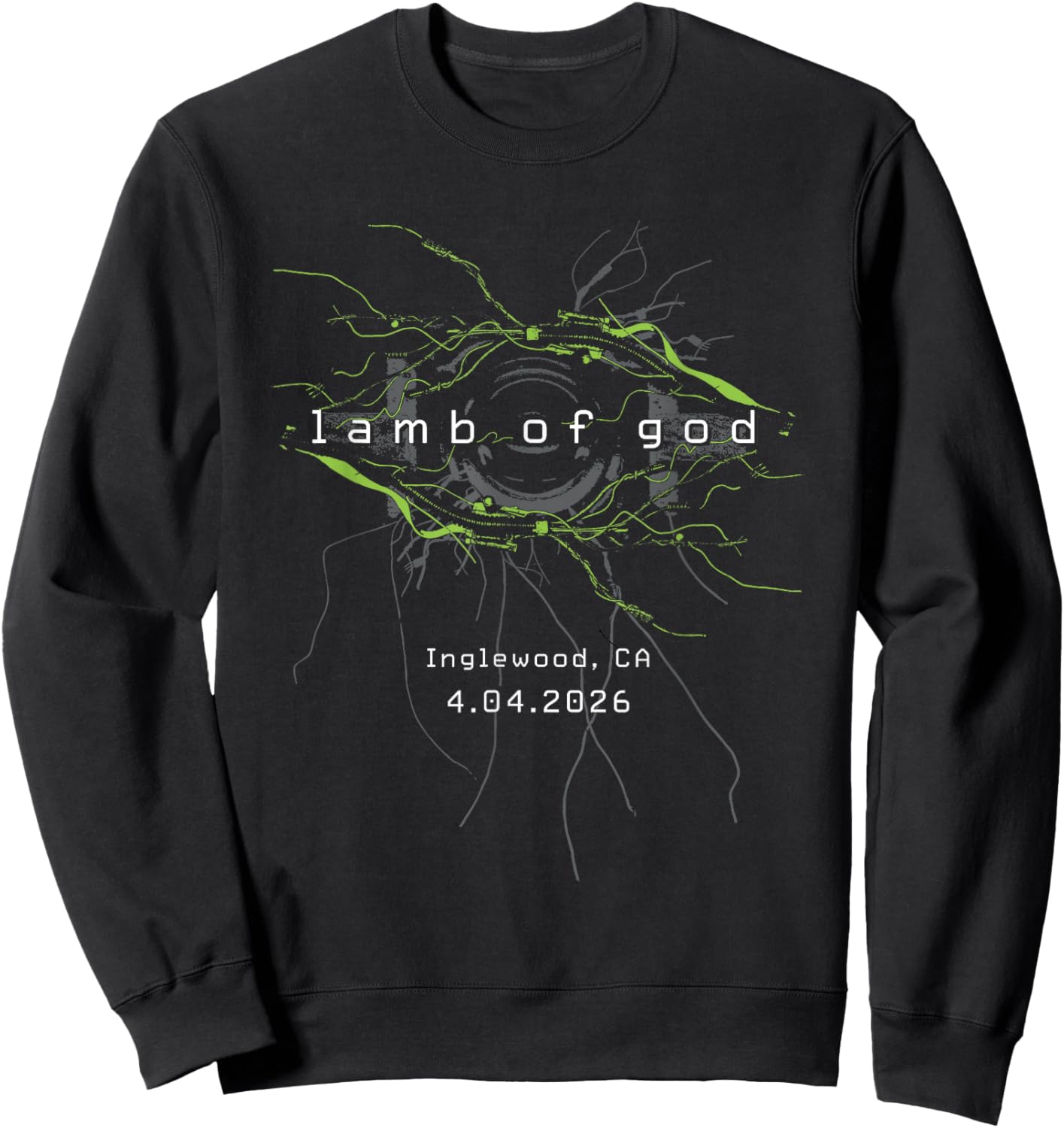 Lamb of God Into Oblivion Tour Inglewood Sweatshirt - Sweatshirt | Black