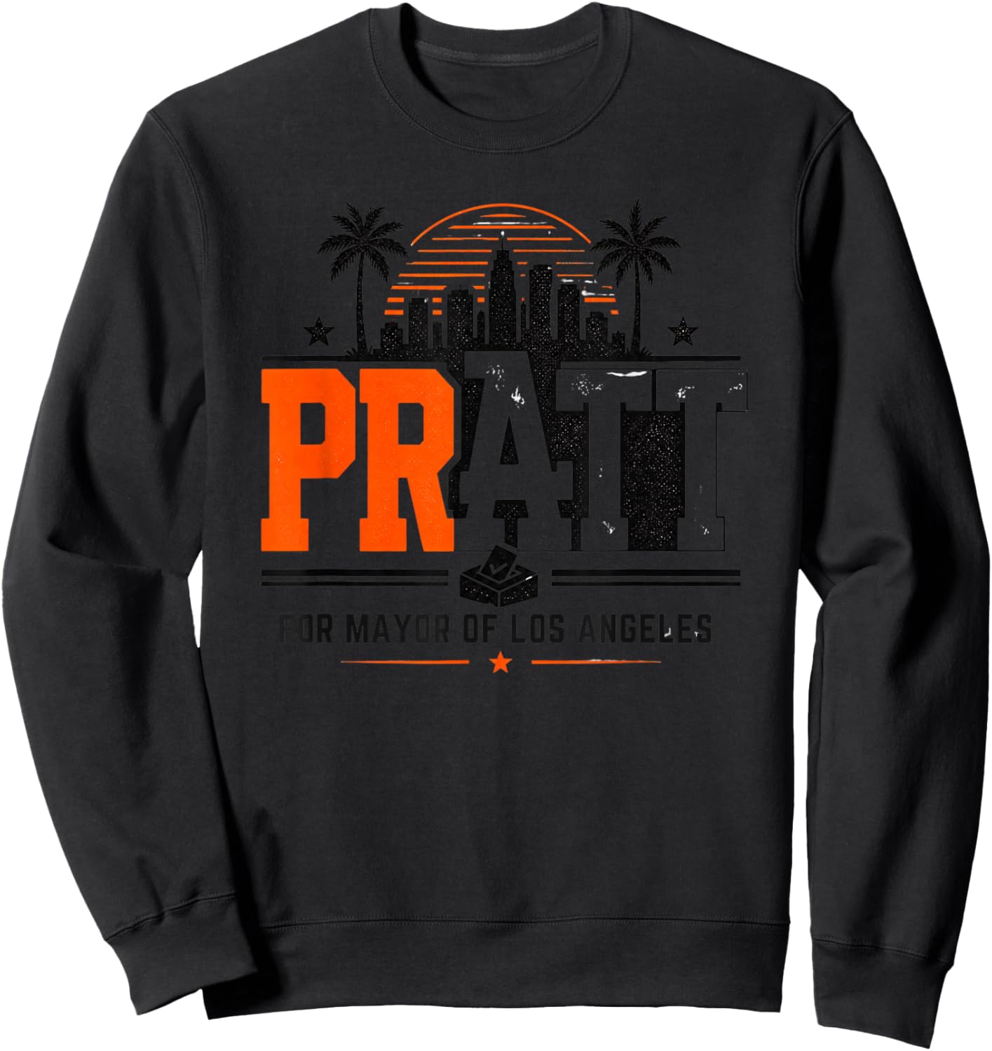 Pratt for Mayor of Los Angeles Sweatshirt - Sweatshirt | Black