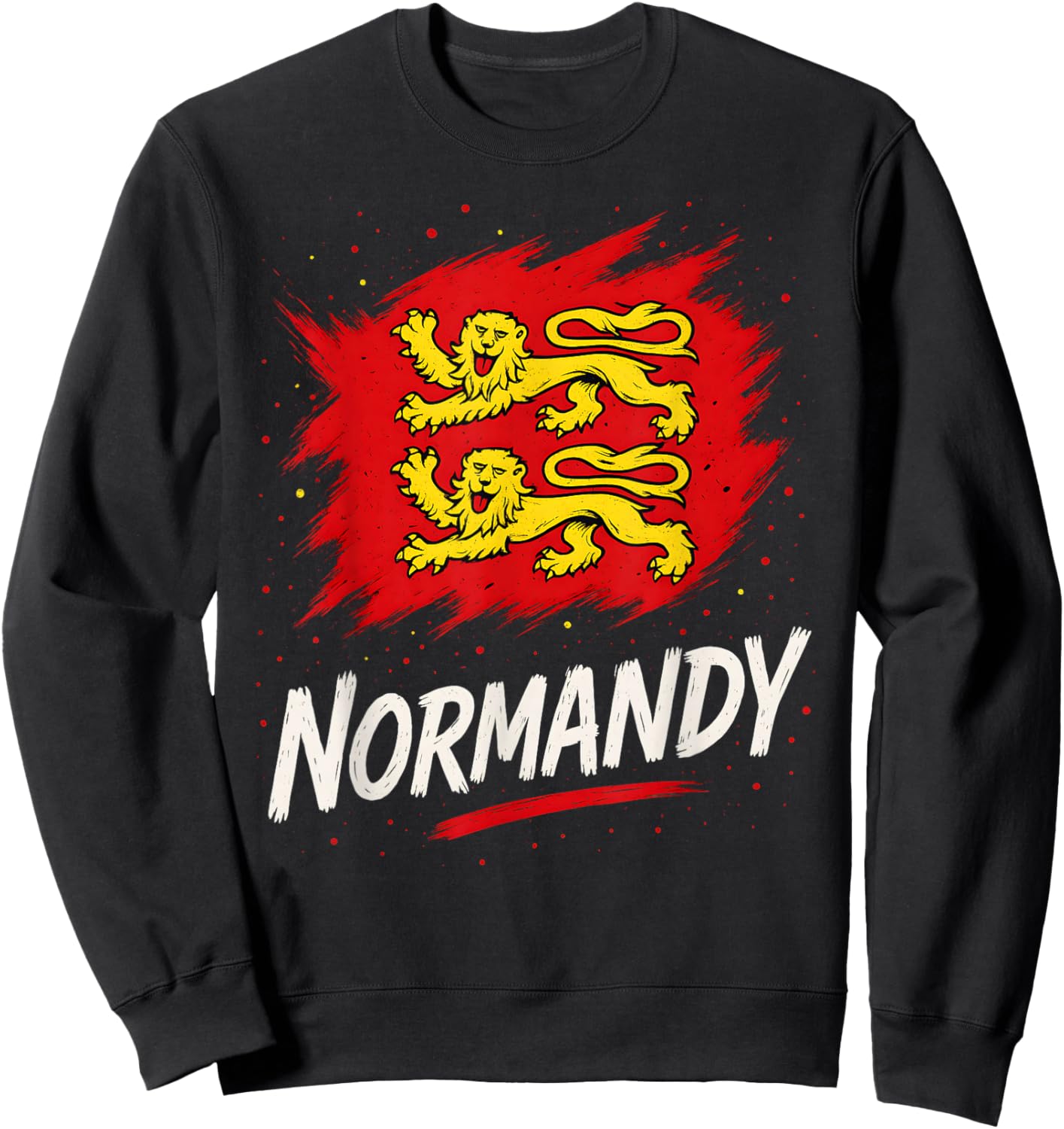 Normandy Flag Norman Pride Sweatshirt - Sweatshirt | Black