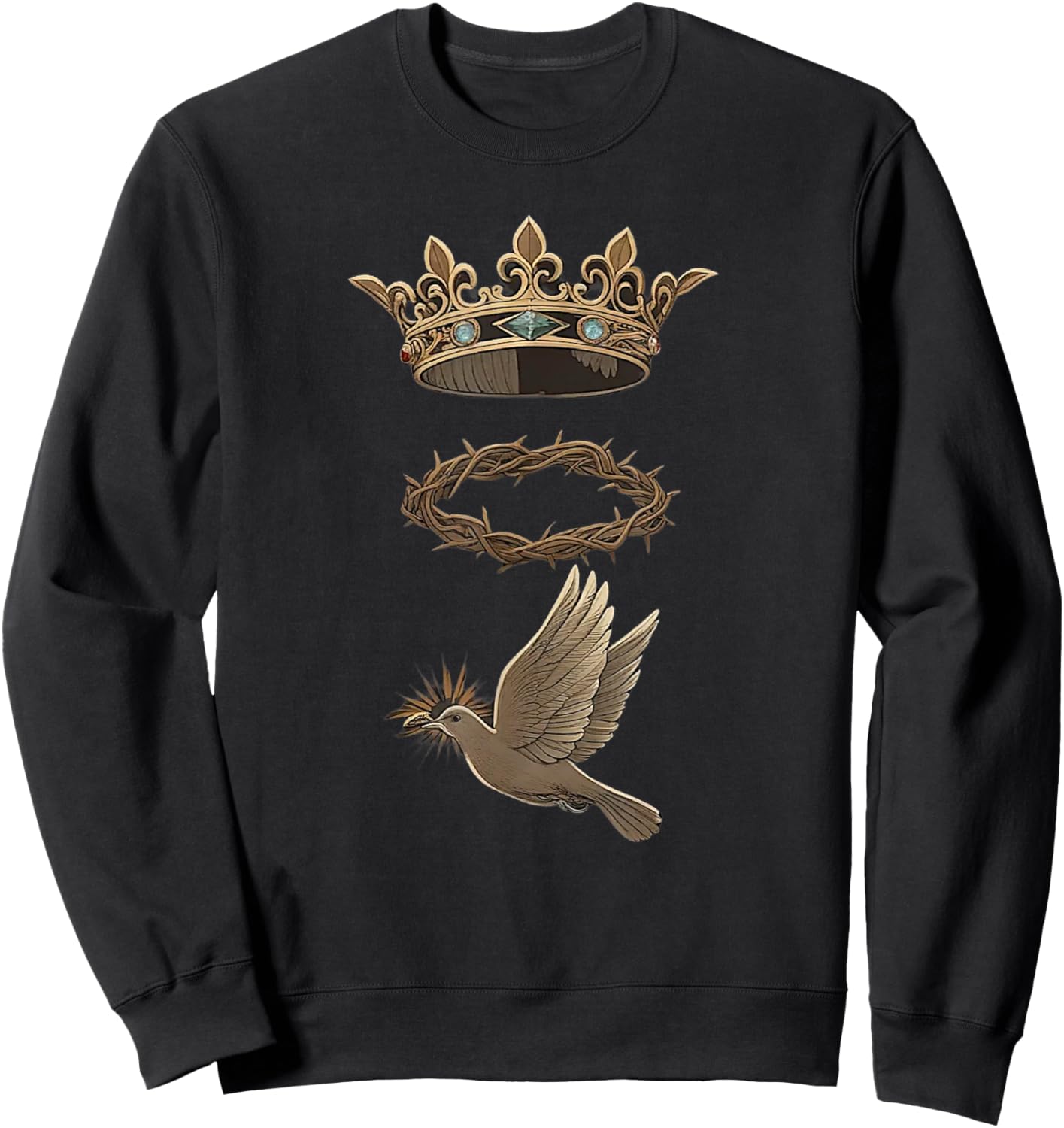 Holy Trinity Father Son and Holy Spirit Catholic , Black, S Sweatshirt - Sweatshirt | Black