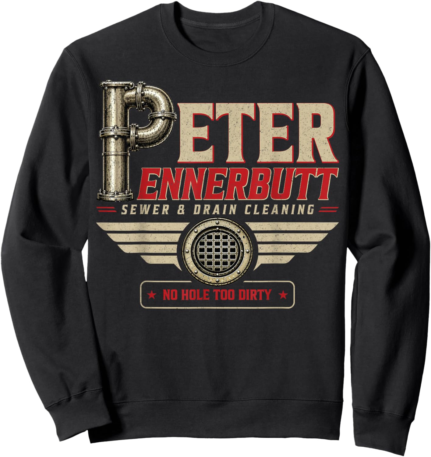 Funny Adult Humor Peter Ennerbutt Innuendo Joke Gag Gifts Sweatshirt - Sweatshirt | Black