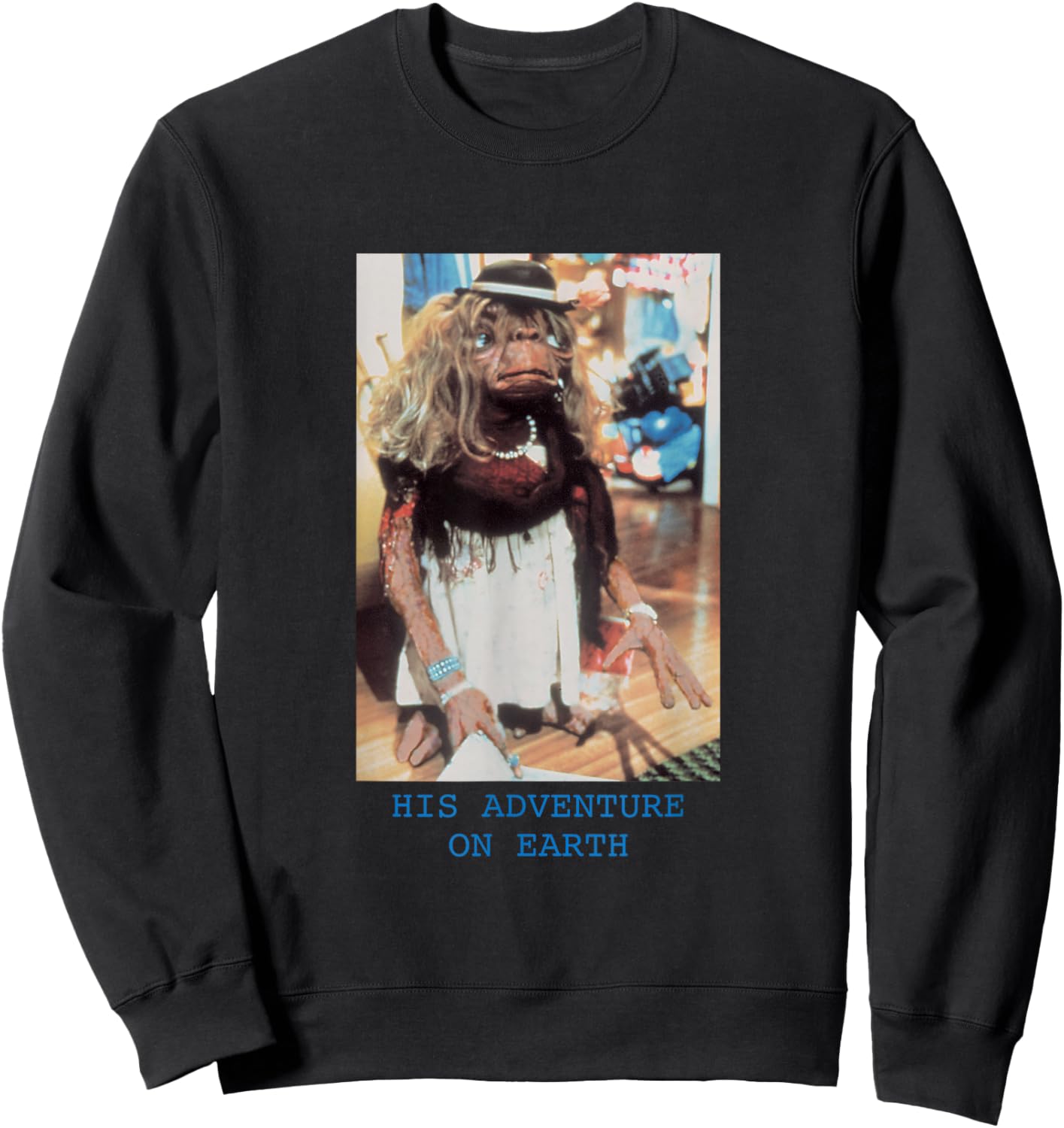 E.T. PAPL327 Extra Terrestrial Film Alien Adbventure des années 80 Sweatshirt - Sweatshirt | Black