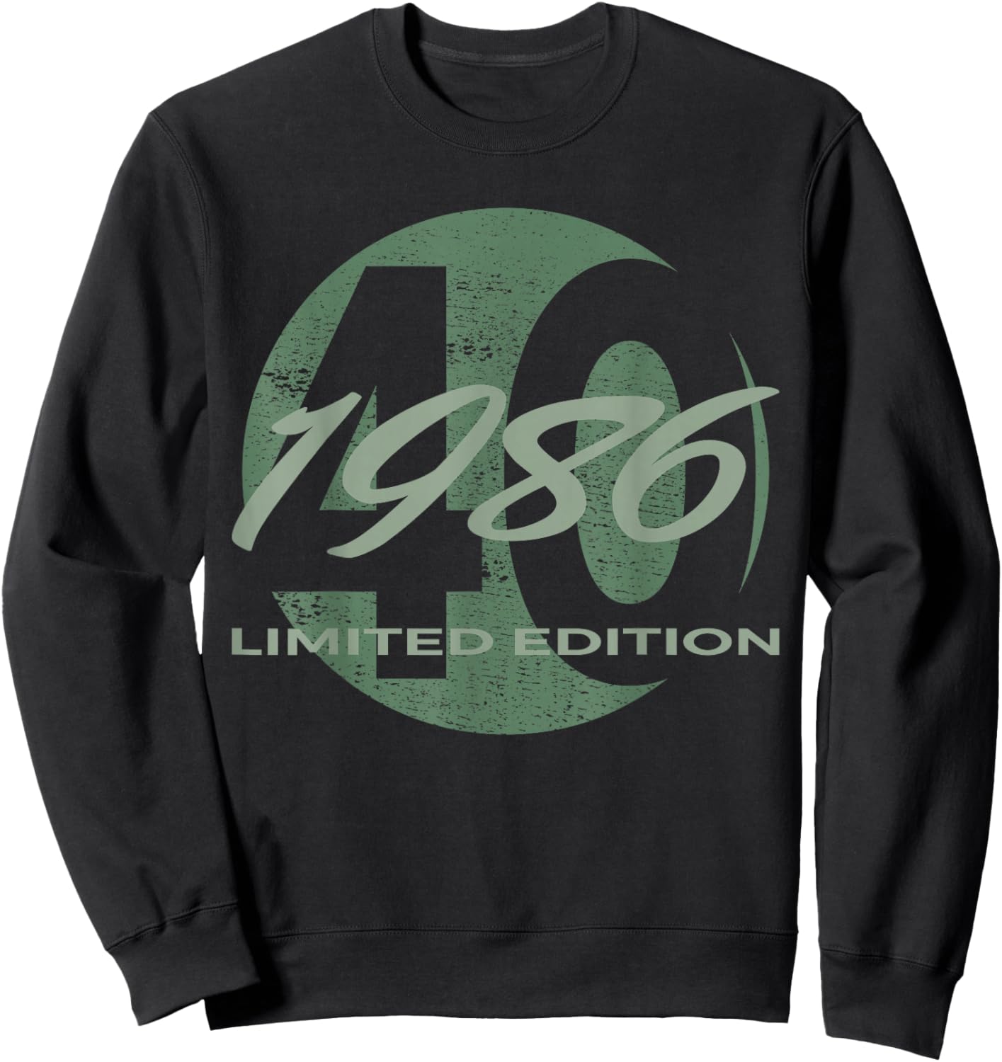 40th Birthday Man Woman 40 Years 1986 Funny Gift Sweatshirt - Sweatshirt | Black