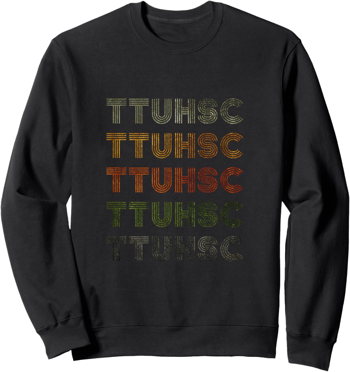 Love Heart Ttuhsc Grunge Vintage Style Black Ttuhsc Sweatshirt - Sweatshirt | Black