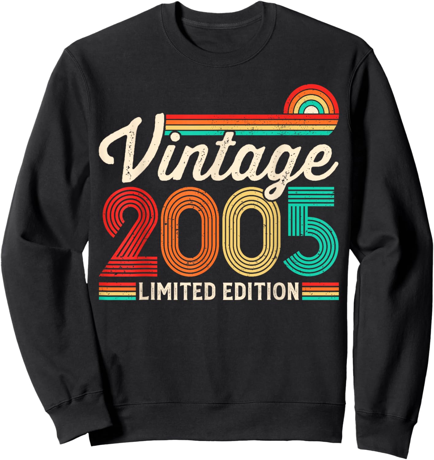 21st Birthday Boys Girls 21yr 2005 21 Years Old Birthday Sweatshirt - Sweatshirt | Black
