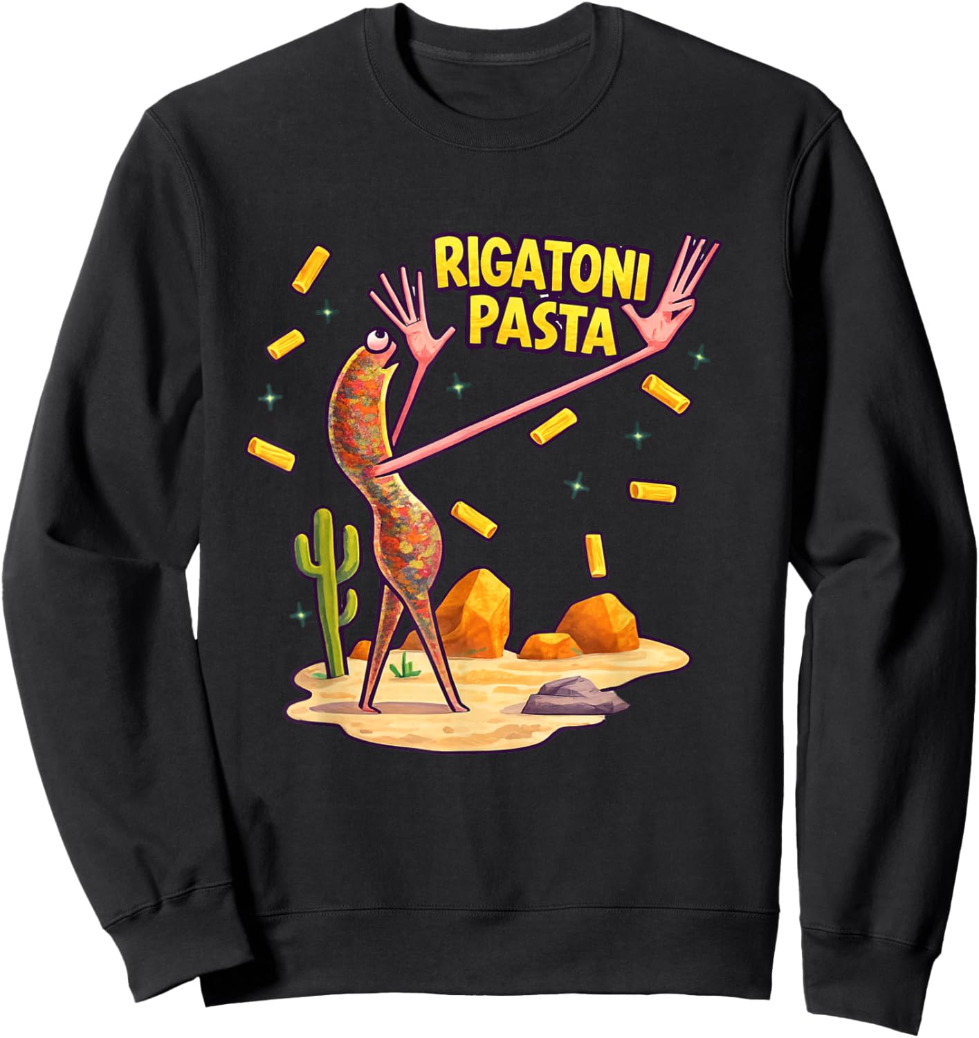 Marcus Worm Rigatoni Pasta Gifts | Marcus Pasta Clothing Sweatshirt - Sweatshirt | Black