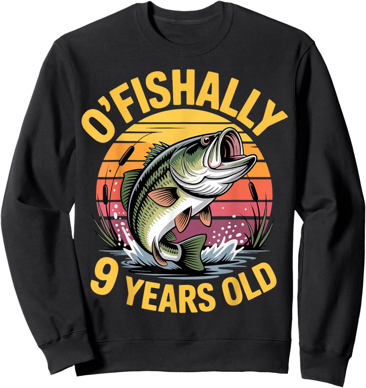 Ofishally 9 Birthday Sweatshirt - Sweatshirt | Black