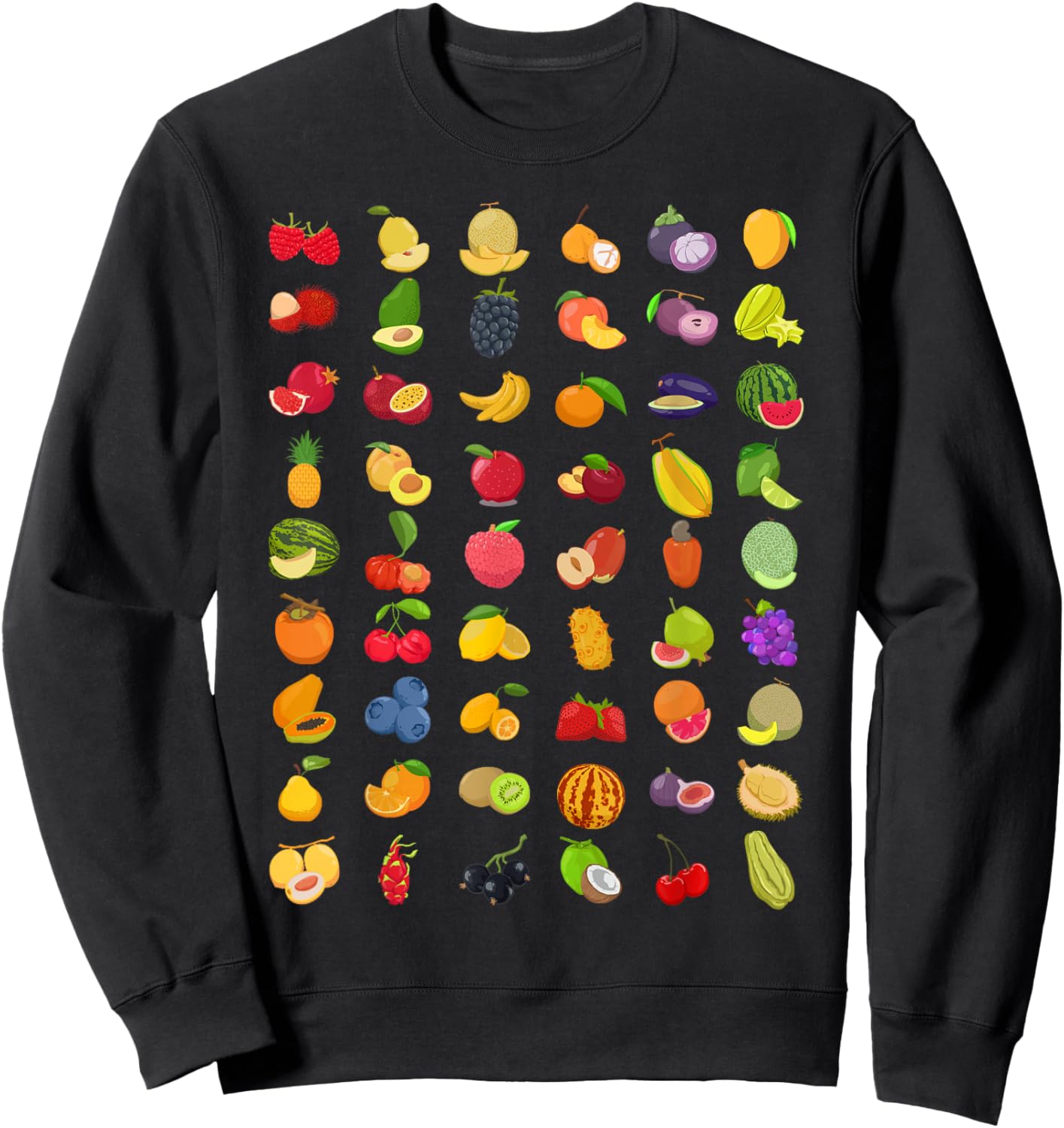 Many Different Fruits Sweatshirt - Sweatshirt | Black