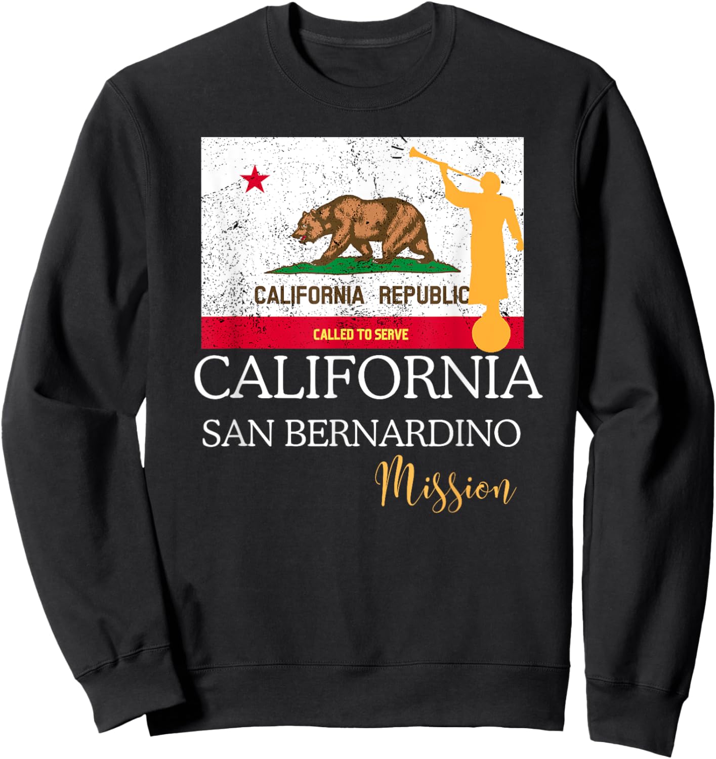 California San Bernardino Mormon LDS Mission Missionary Sweatshirt - Sweatshirt | Black