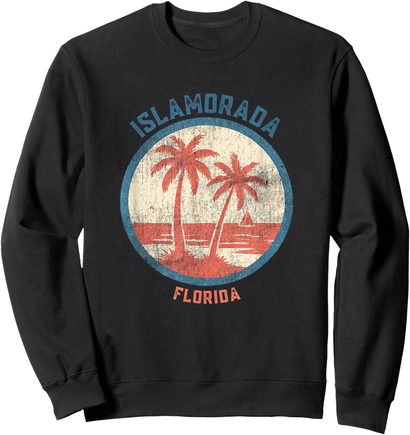 Islamorada Florida Retro Vintage Souvenir Gift Sweatshirt - Sweatshirt | Black
