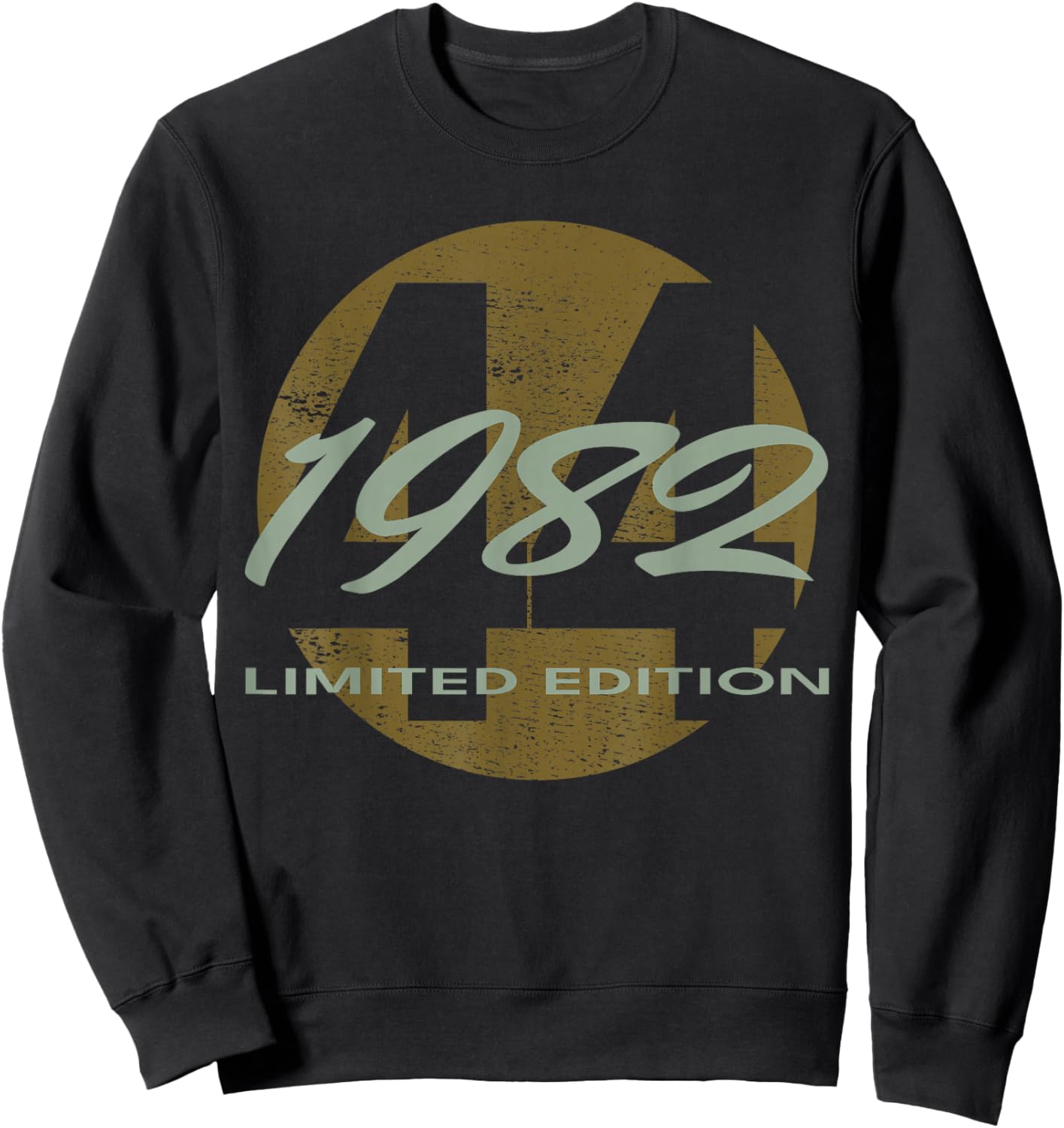 44th Birthday Man Woman 44 Years 1982 Funny Gift Sweatshirt - Sweatshirt | Black