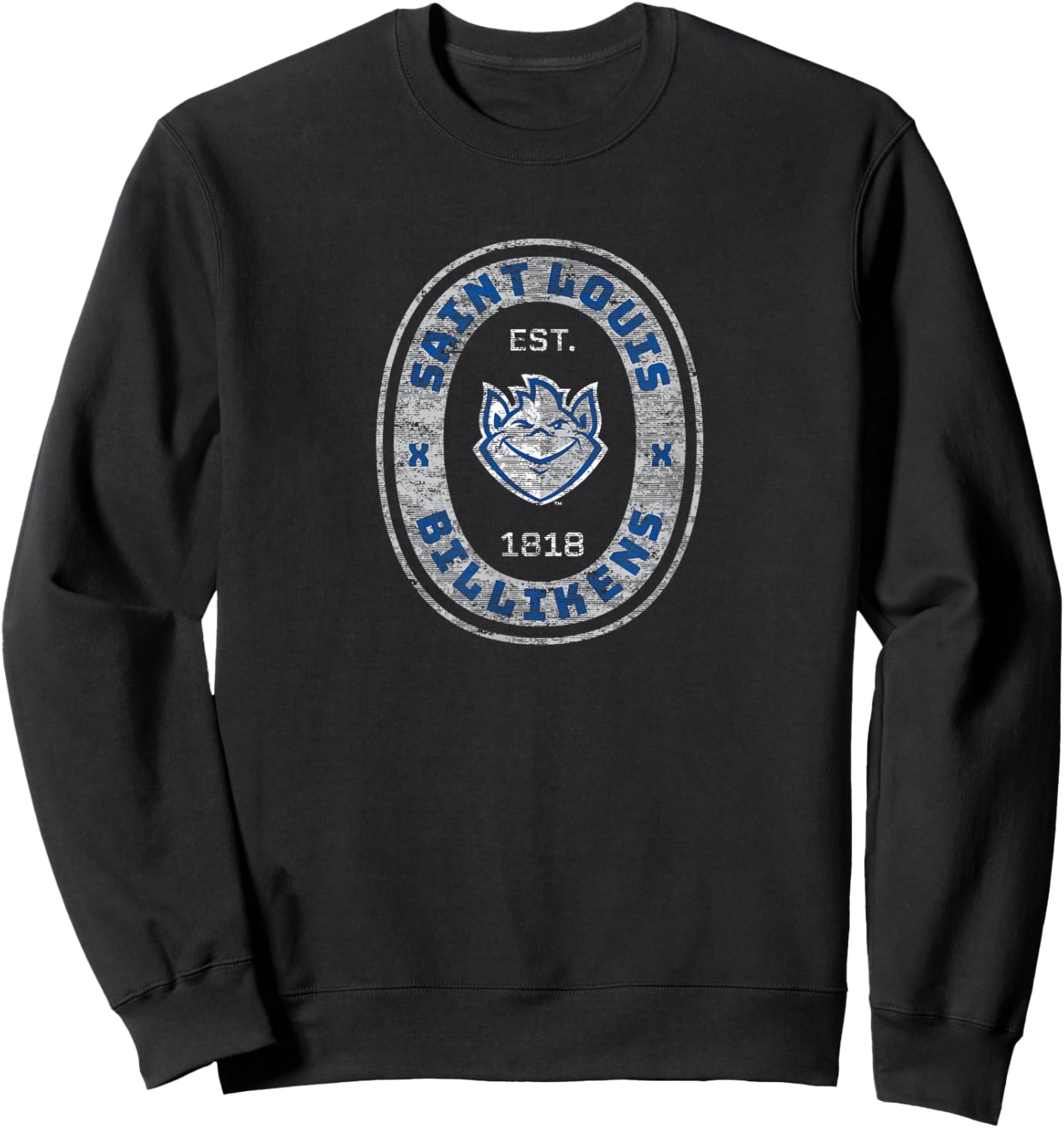 Saint Louis University SLU Billikens Retro Crest Seal Sweatshirt - Sweatshirt | Black