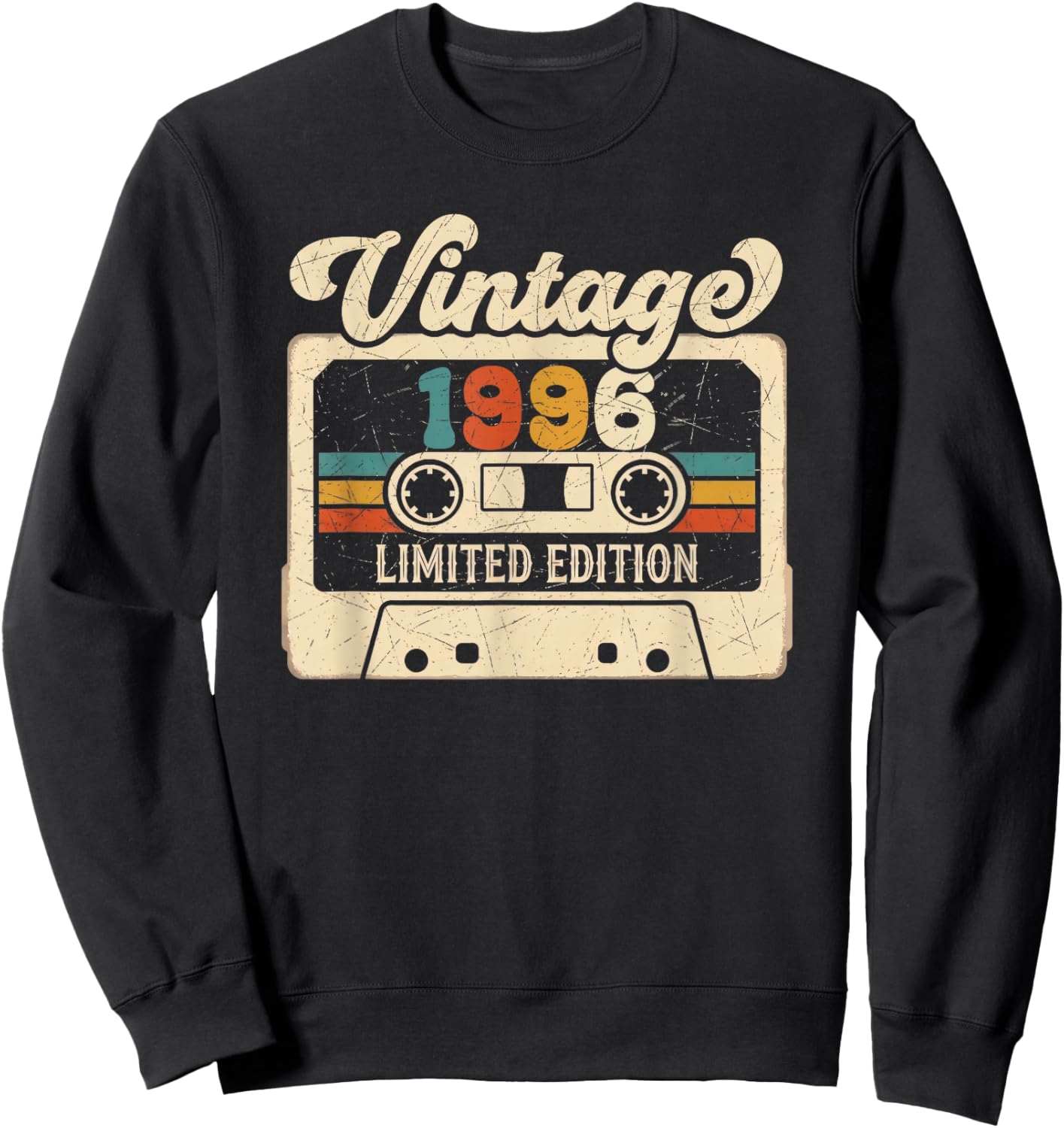 Vintage 1996 Limited Edition Design Perfect for Celebrating Sweatshirt - Sweatshirt | Black