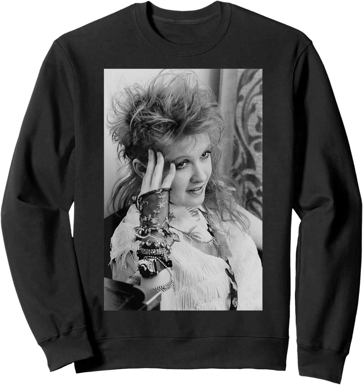 Cyndi Lauper US Pop Singer Songwriter Photo Shoot Sweatshirt - Sweatshirt | Black
