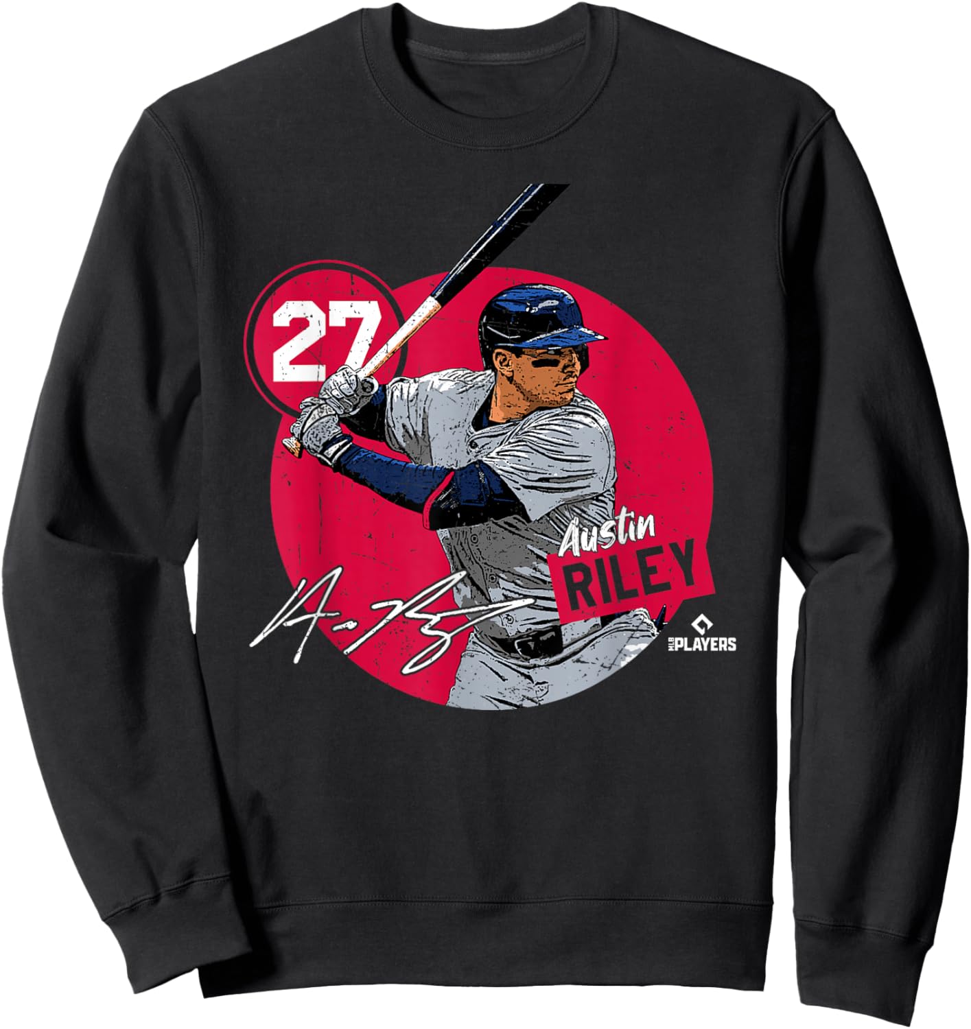 Austin Riley | Atlanta Baseball MLB Players | MLBRIL4047 Sweatshirt - Sweatshirt | Black