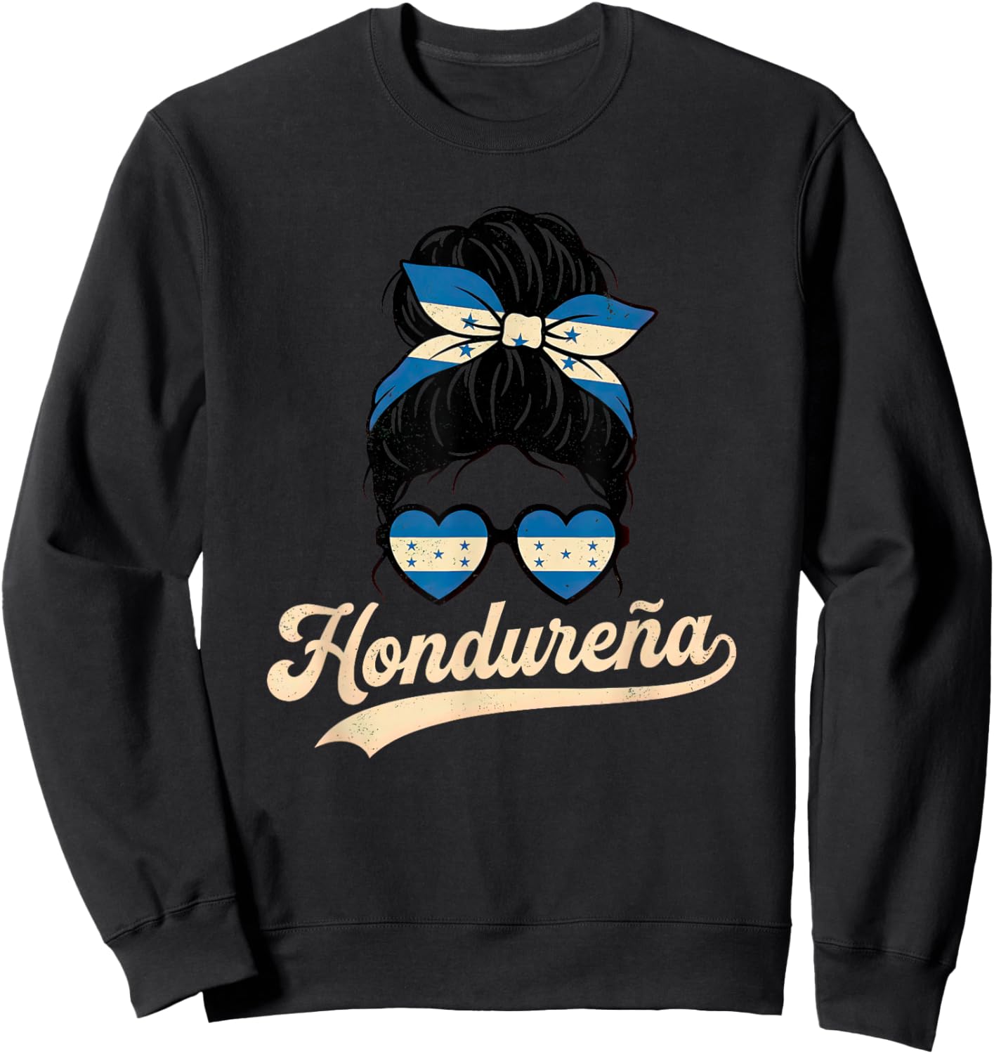 Honduras for Girl Honduran Travel Hondureña Women Graphic Sweatshirt - Sweatshirt | Black