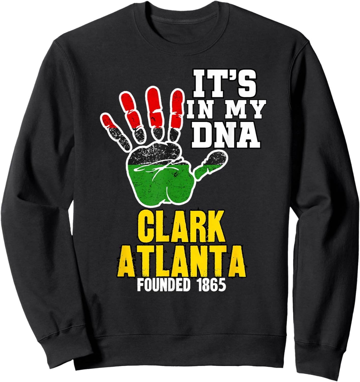 Clark Atlanta, CAU, Souvenir HBC Design Sweatshirt - Sweatshirt | Black