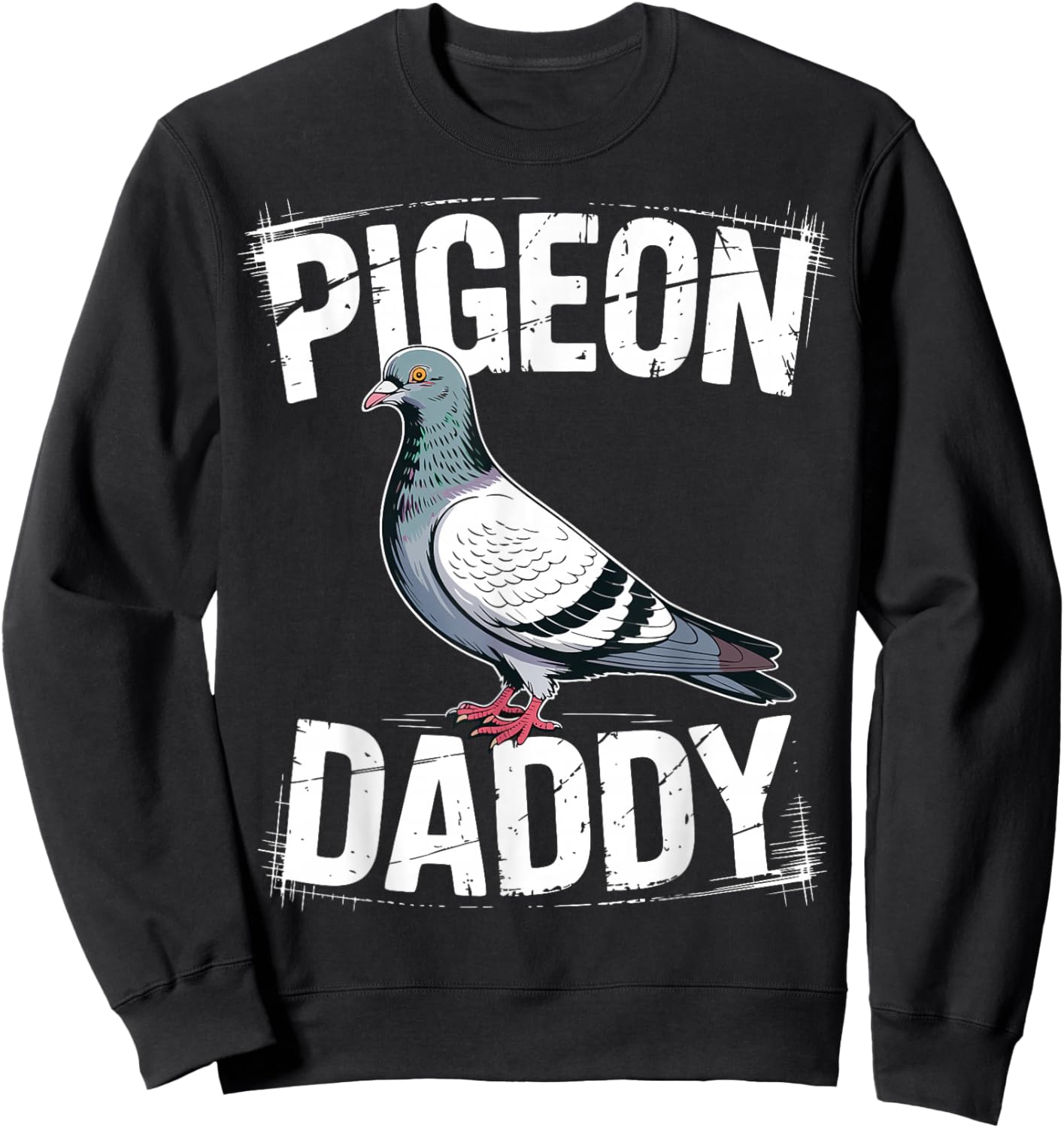 Father Pigeon Racing Fanciers Dad Homing Pigeon Sweatshirt - Sweatshirt | Black