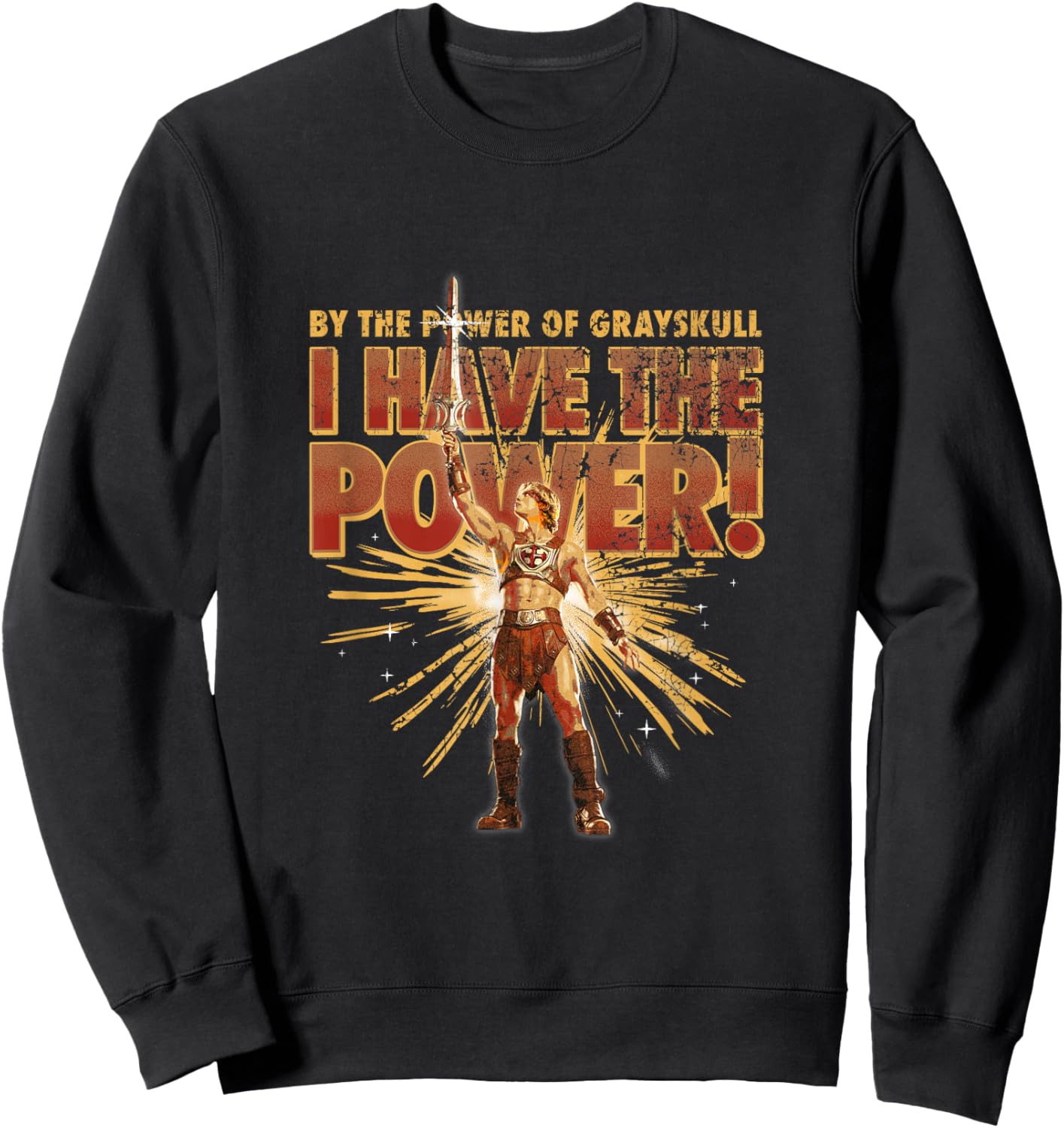 Masters of the Universe By the Power of Grayskull He-Man Sweatshirt - Sweatshirt | Black