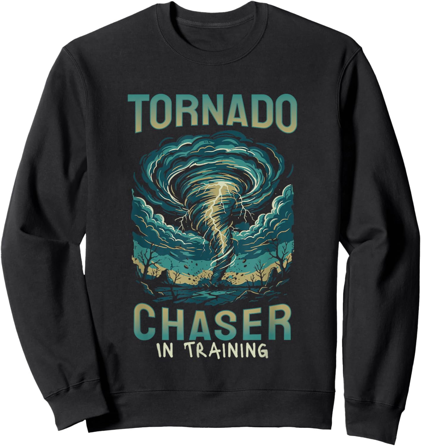 Storm Tornado Twister Hurricane Weather Tornadoes Chaser Sweatshirt - Sweatshirt | Black