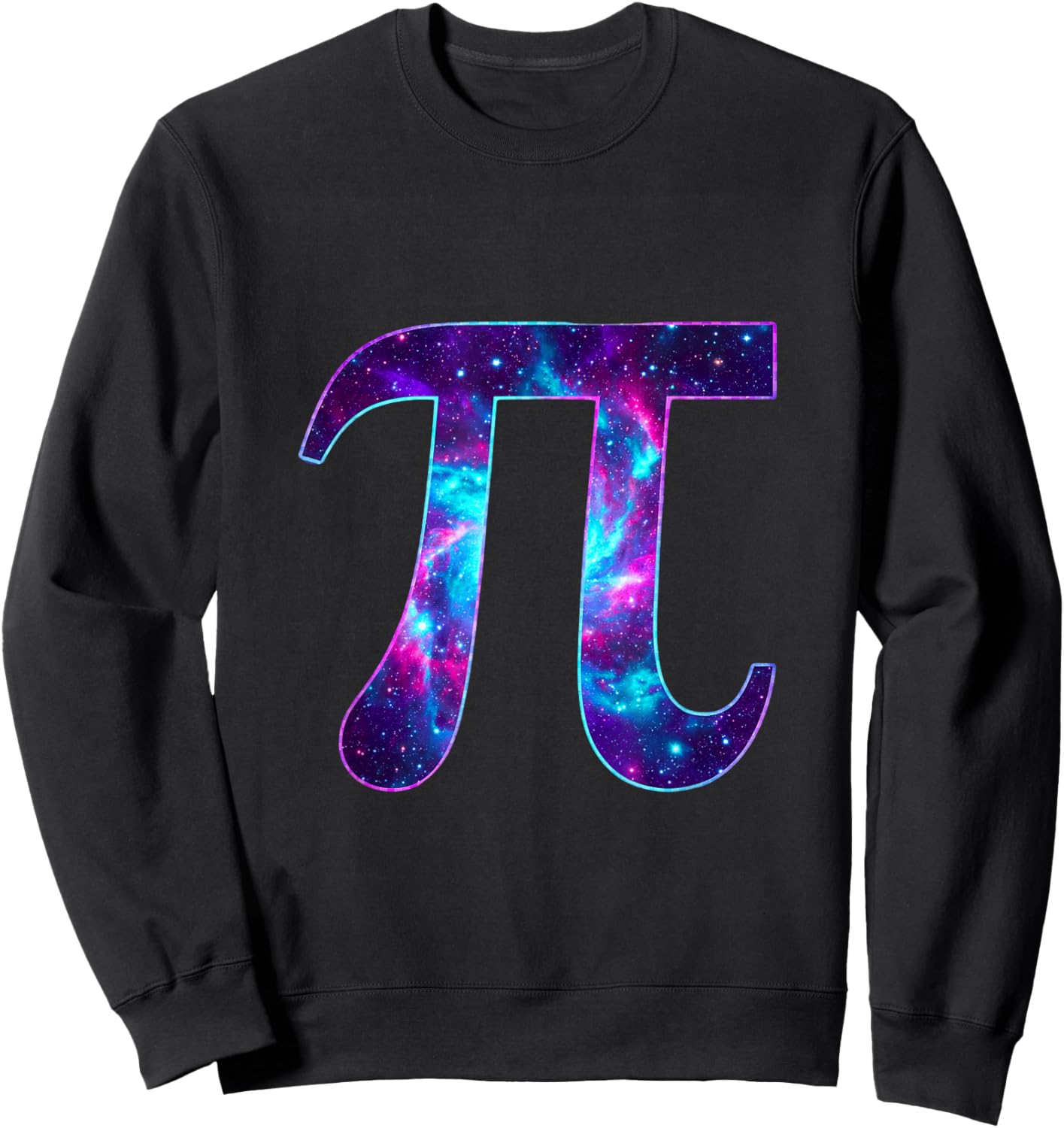 Pi Symbol 3.14 Infinity Galaxy Nebula Space Math Lover Sweatshirt - Sweatshirt | Black