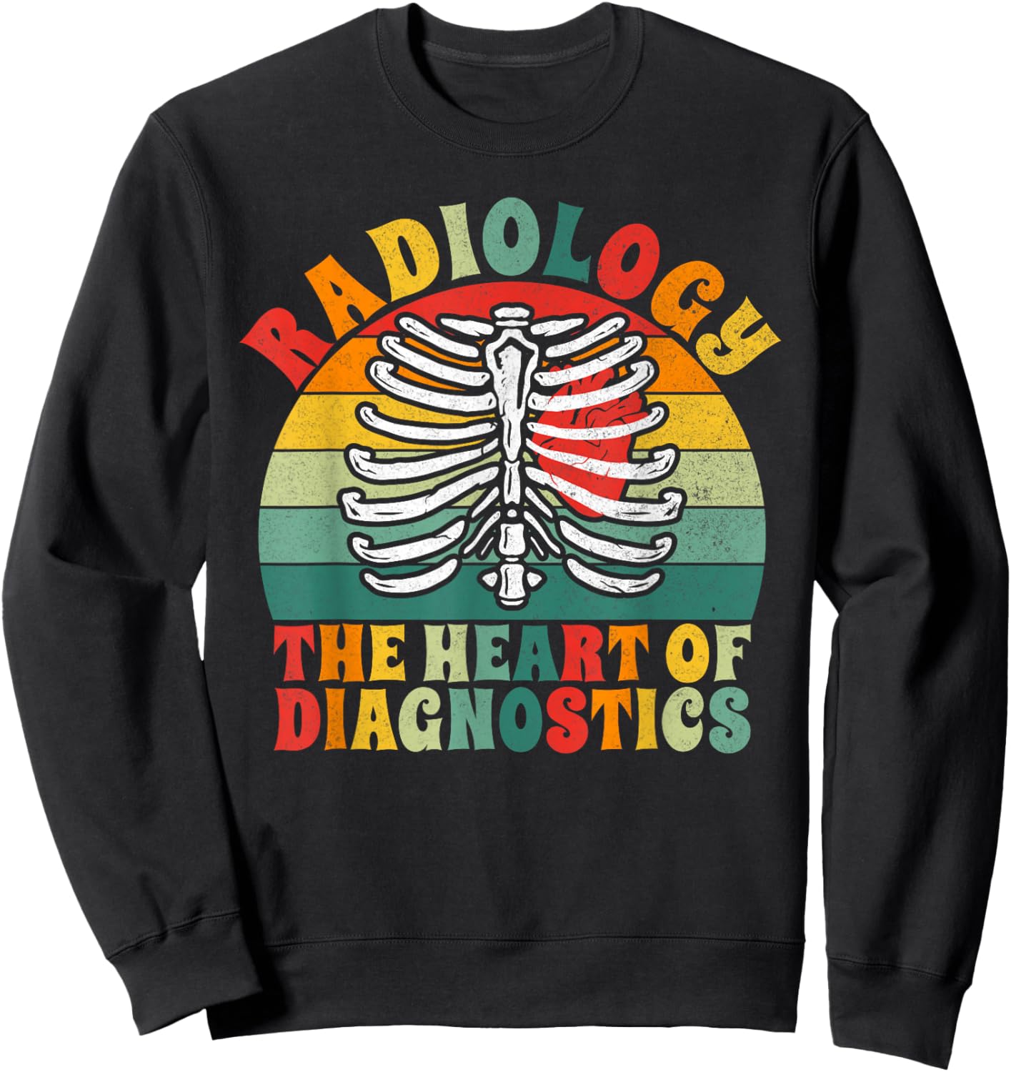The Heart of Diagnostics Radiology Sweatshirt - Sweatshirt | Black