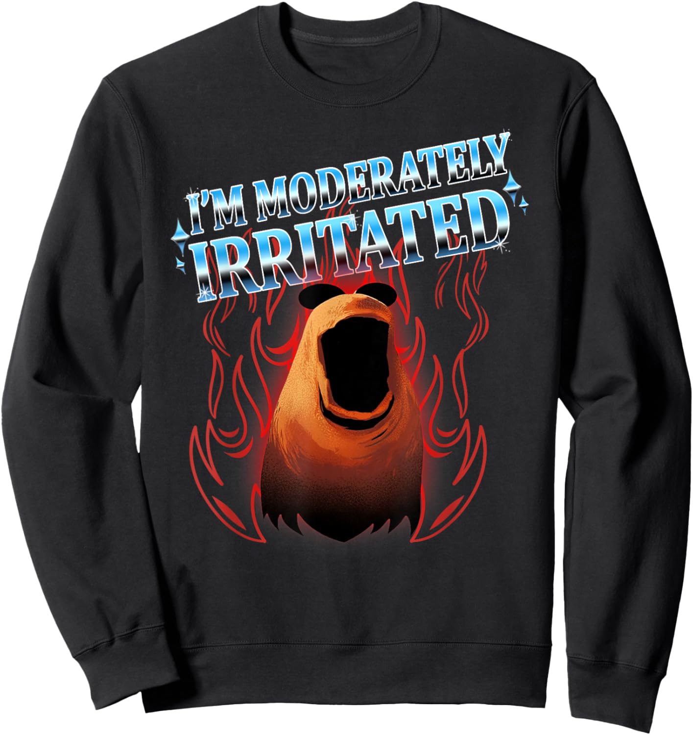 I'm Moderately Irritated Marcus The Worm Funny Meme Sweatshirt - Sweatshirt | Black