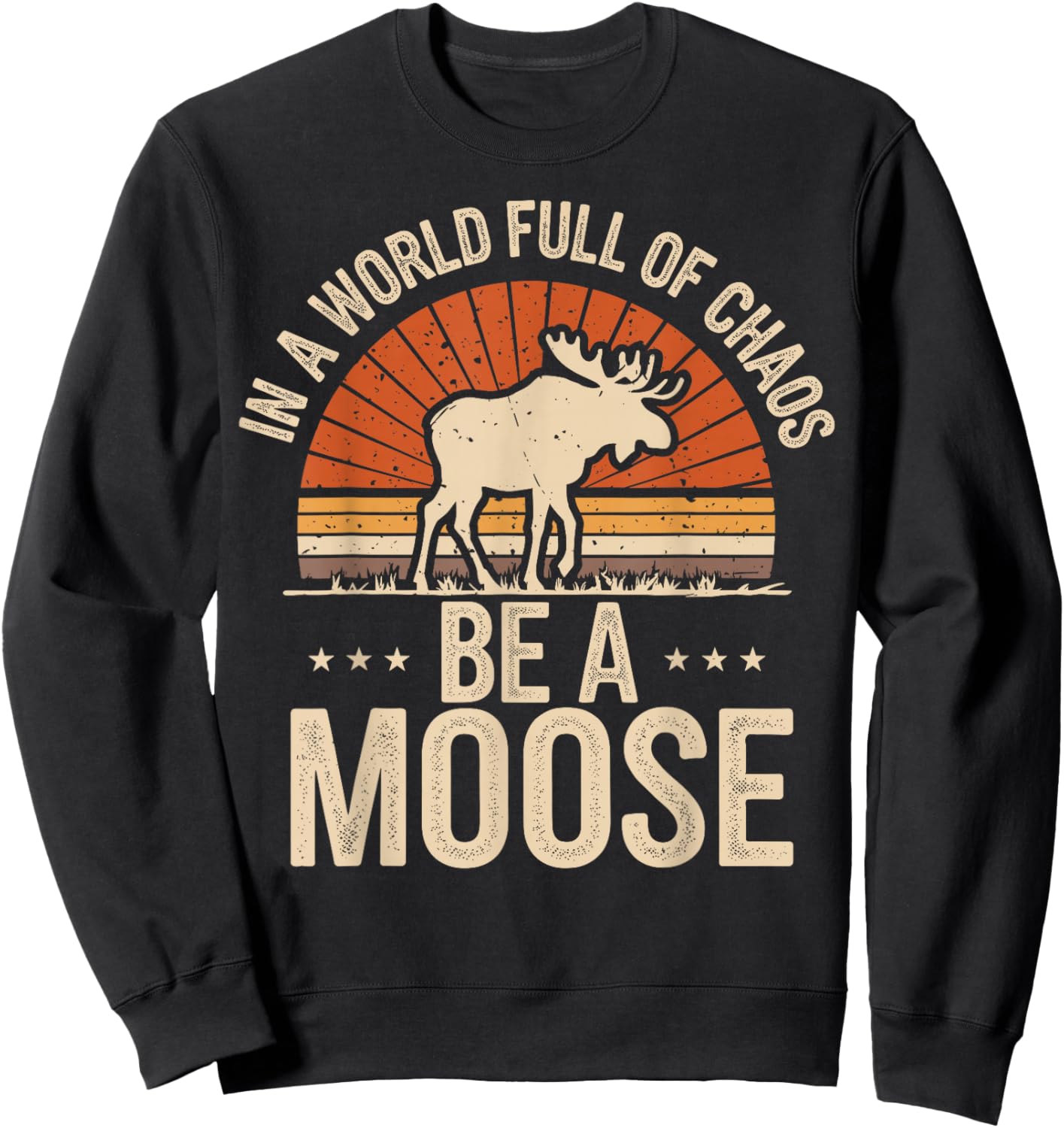 Be A Moose Sweatshirt - Sweatshirt | Black