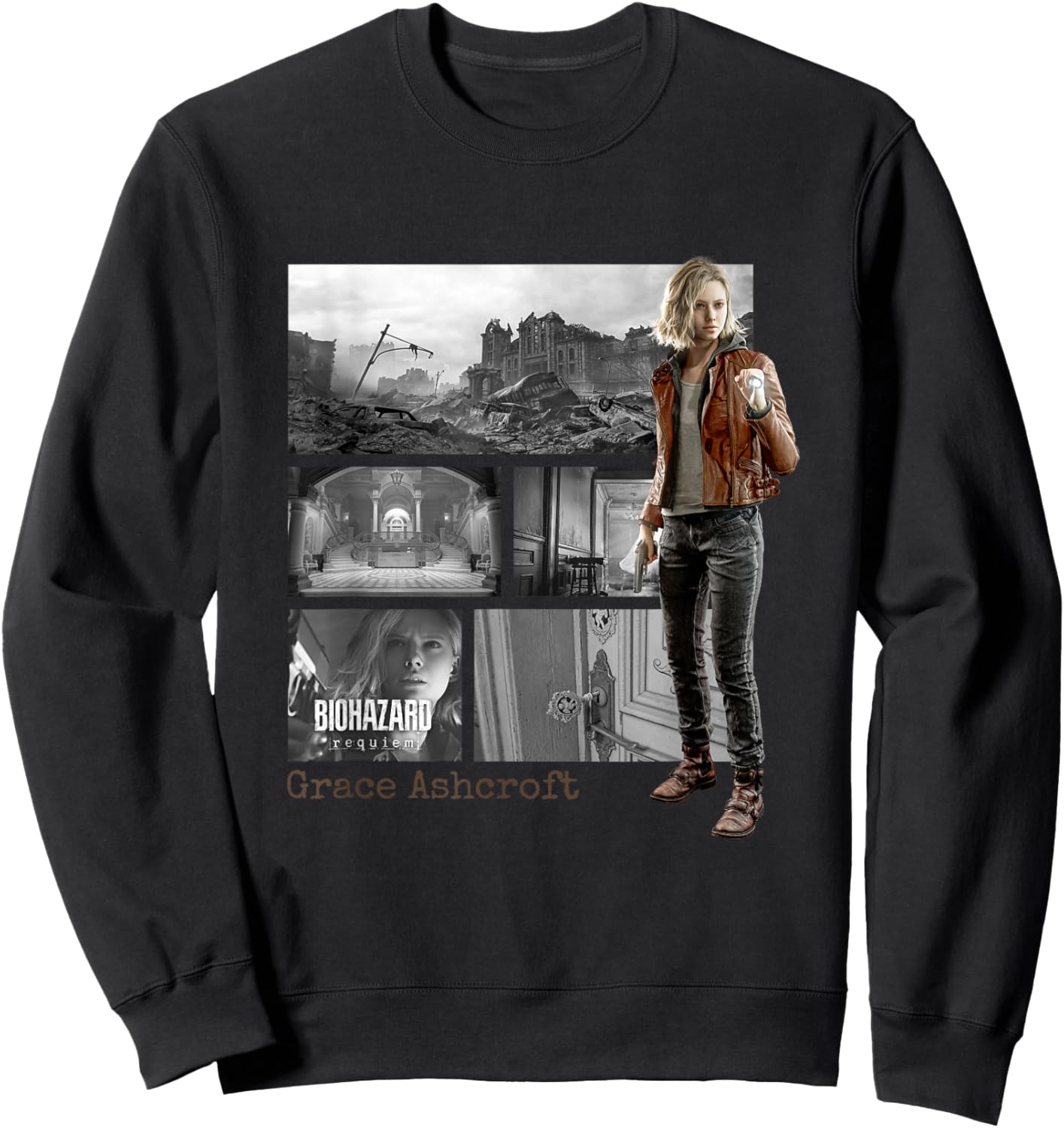 Resident Evil Requiem Grace FP Sweatshirt - Sweatshirt | Black