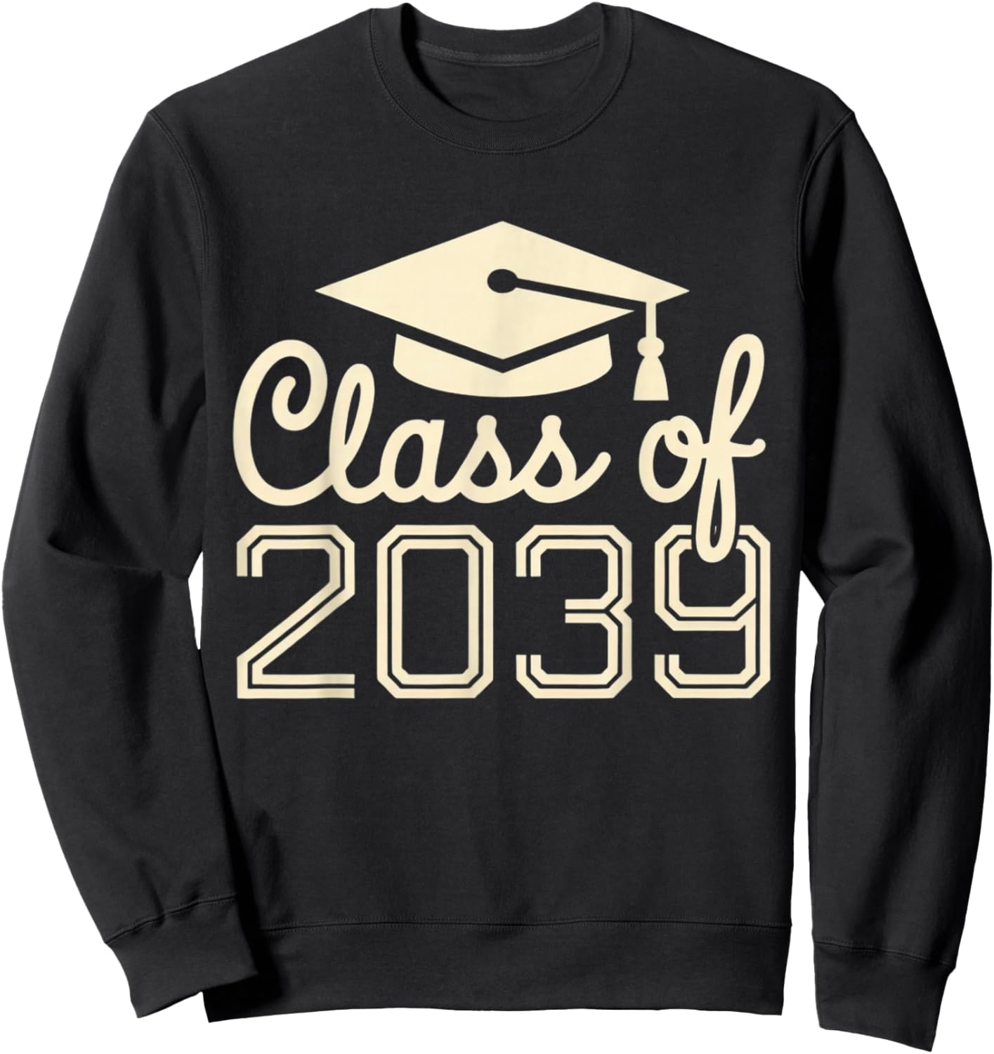 Class of 2039 Grow with Me First Day of School Graduation Sweatshirt - Sweatshirt | Black