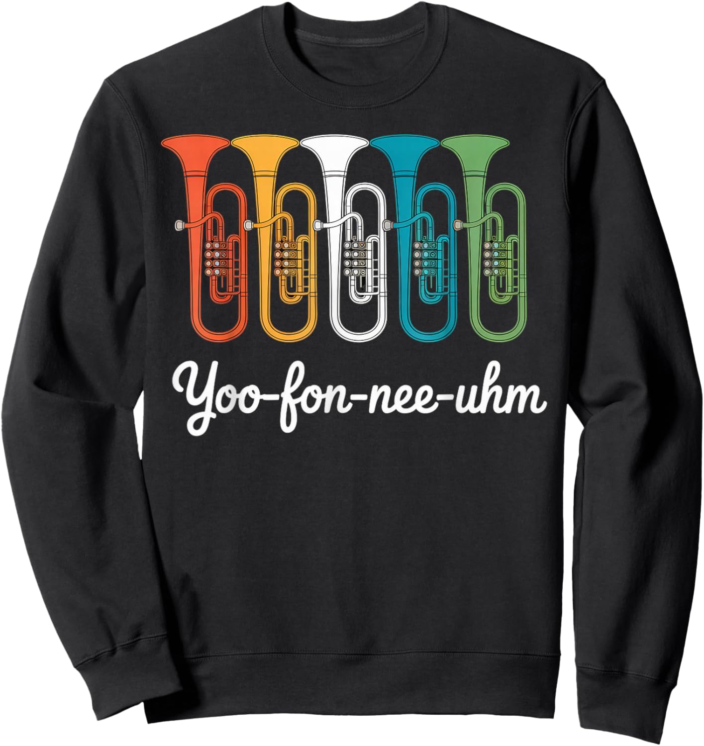 Euphoniumist Marching Band Baritone Vintage Euphonium Sweatshirt - Sweatshirt | Black