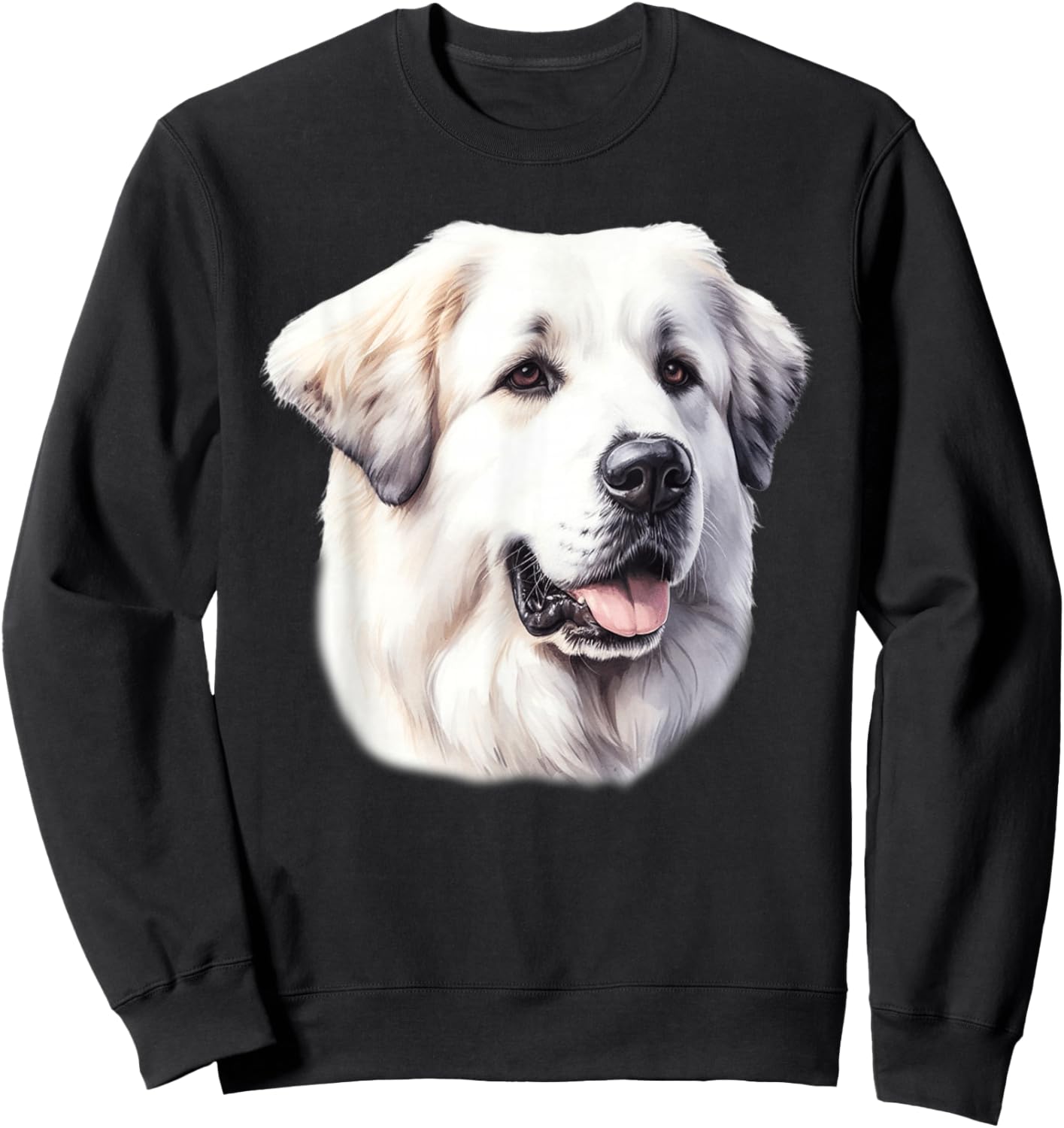 Great Pyrenees Portrait Sweatshirt - Sweatshirt | Black