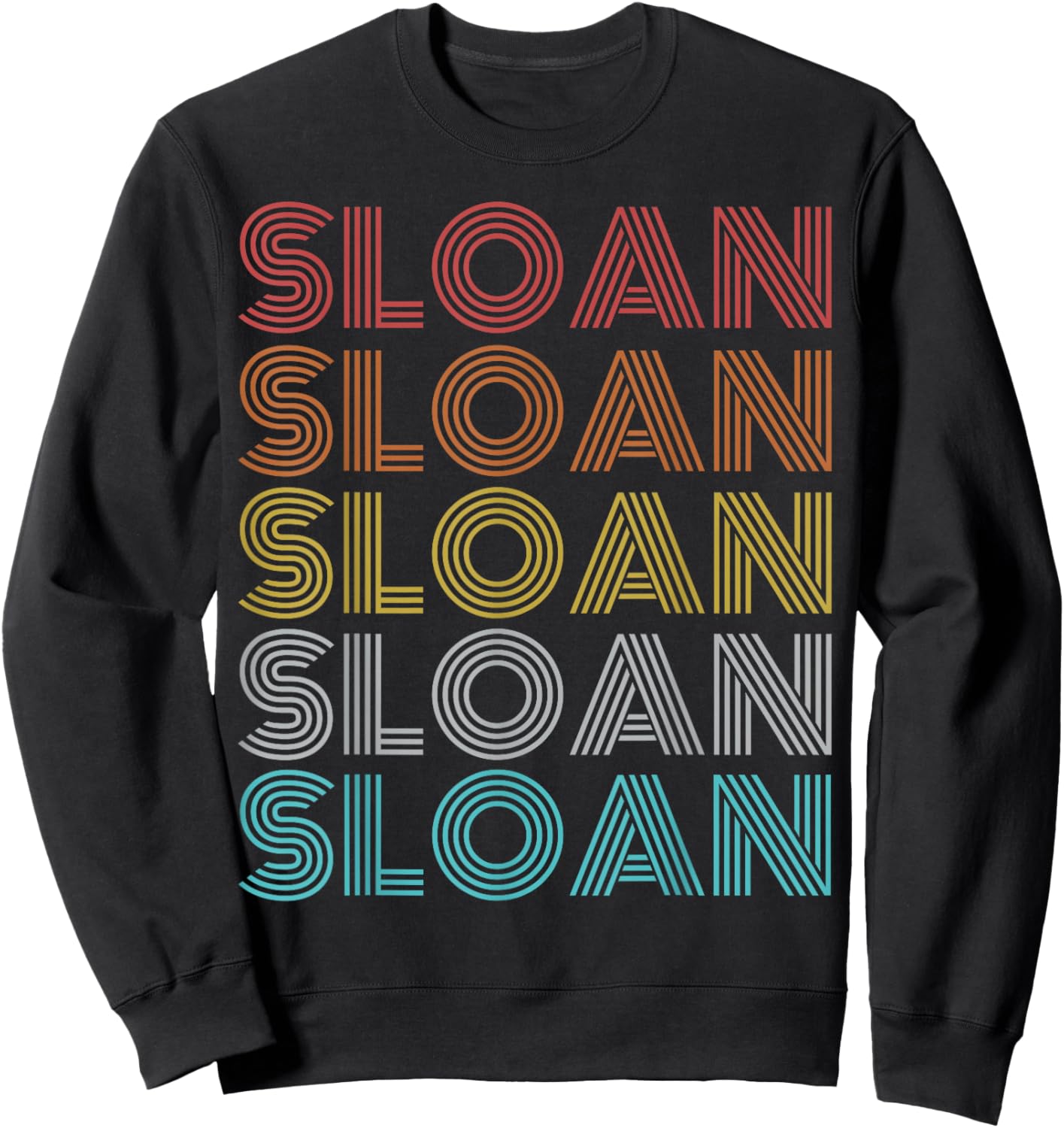 Retro Vintage Sloan Sweatshirt - Sweatshirt | Black