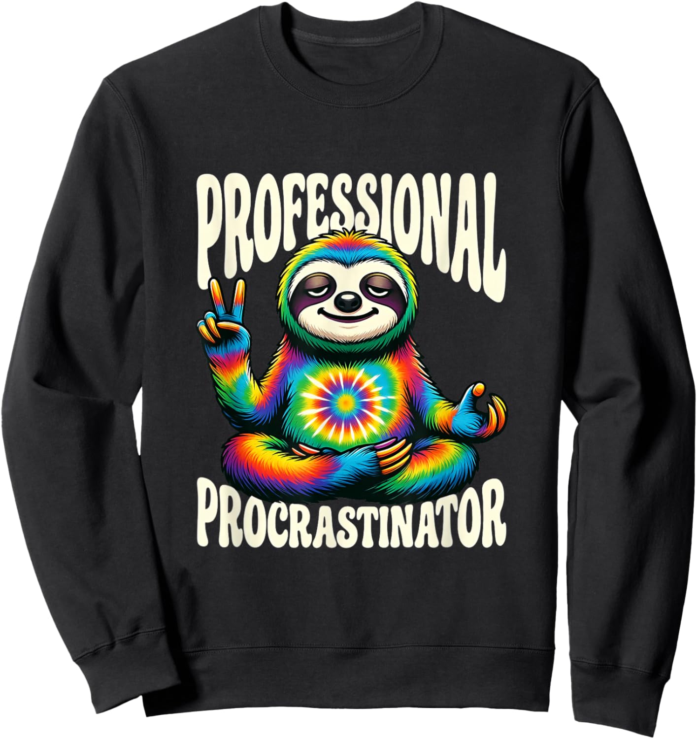 Humour Professionnel de Blague procrastinateur Sweatshirt - Sweatshirt | Black