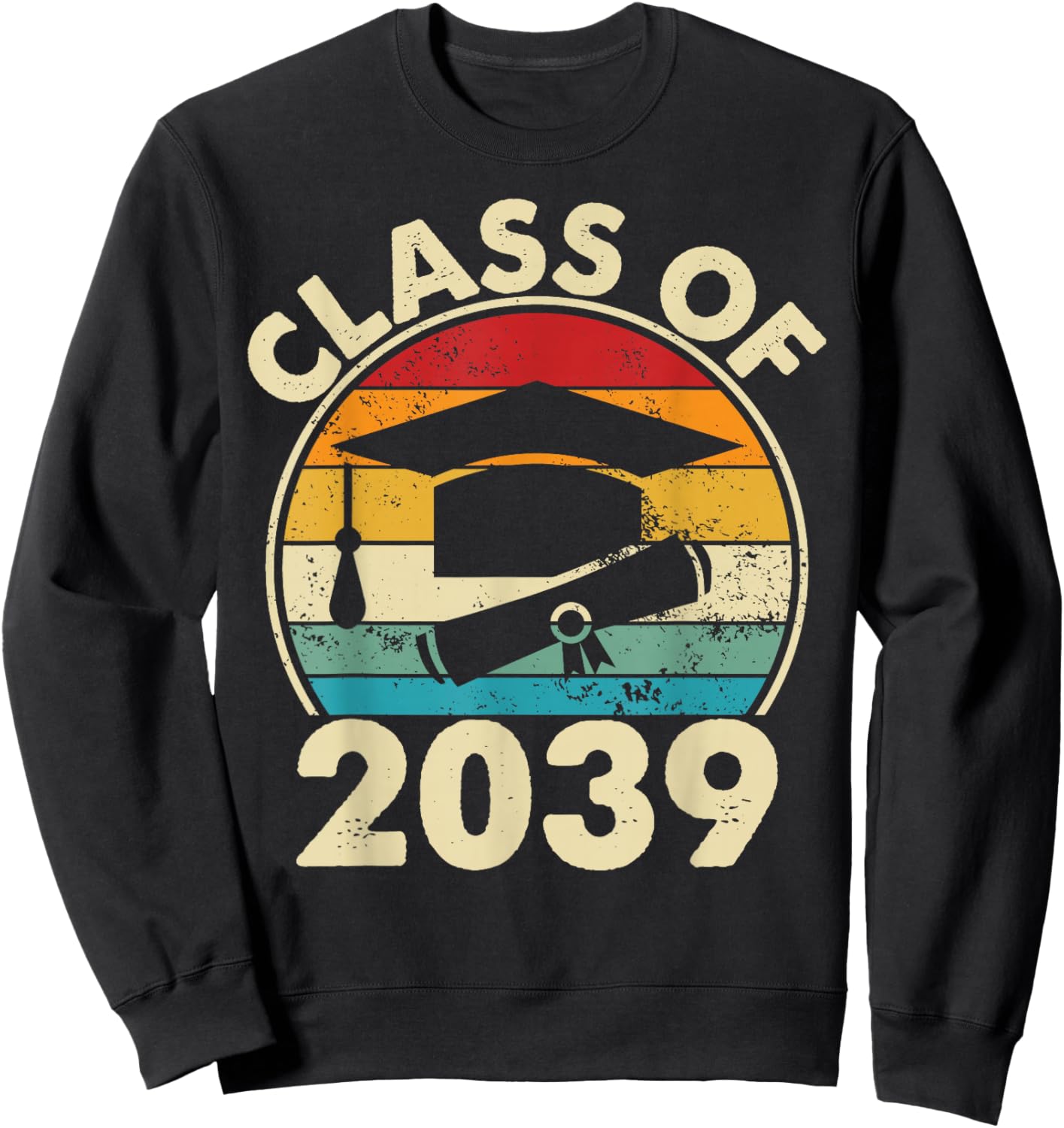 Class Of 2039 Pre-K Graduate Preschool Boys Girls Graduation Sweatshirt - Sweatshirt | Black