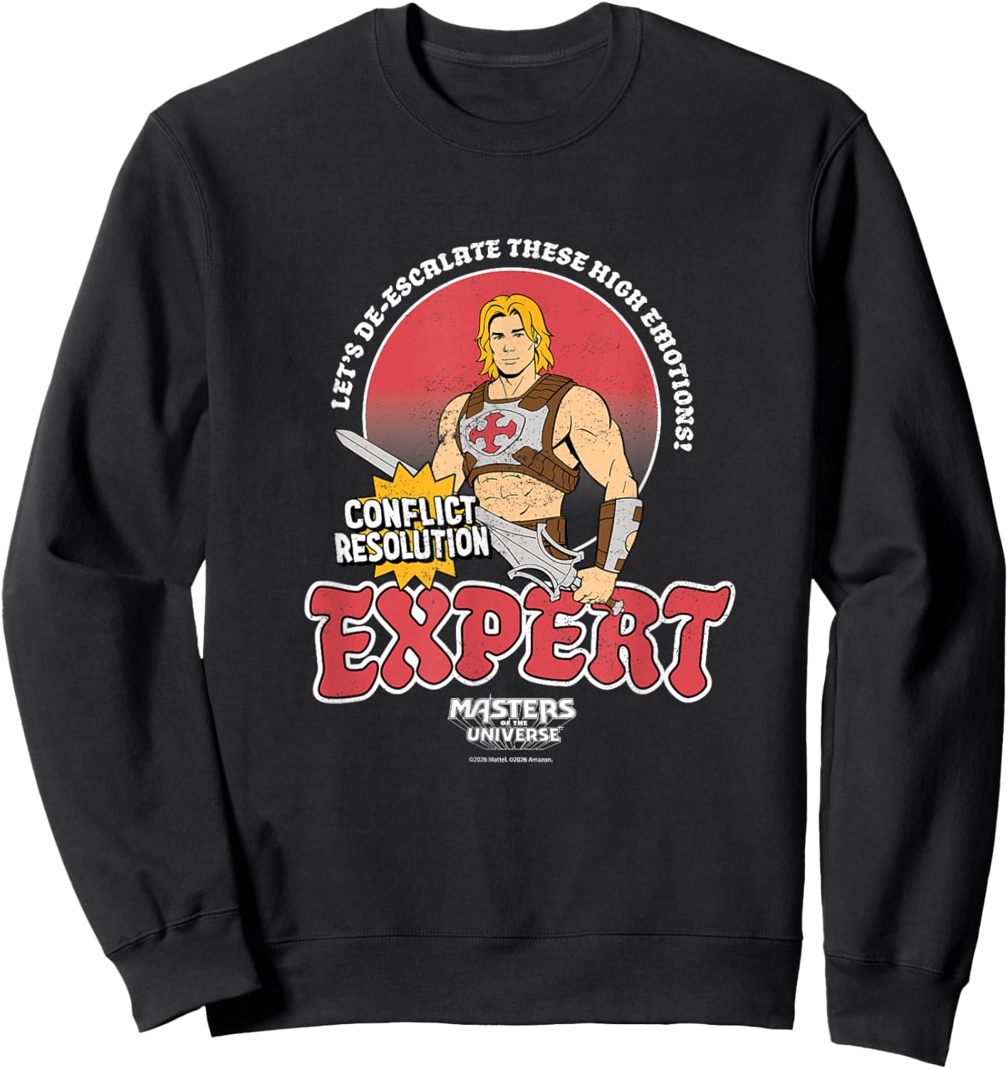 Maîtres de l'univers : He-Man Conflict Resolution Expert Sweatshirt - Sweatshirt | Black