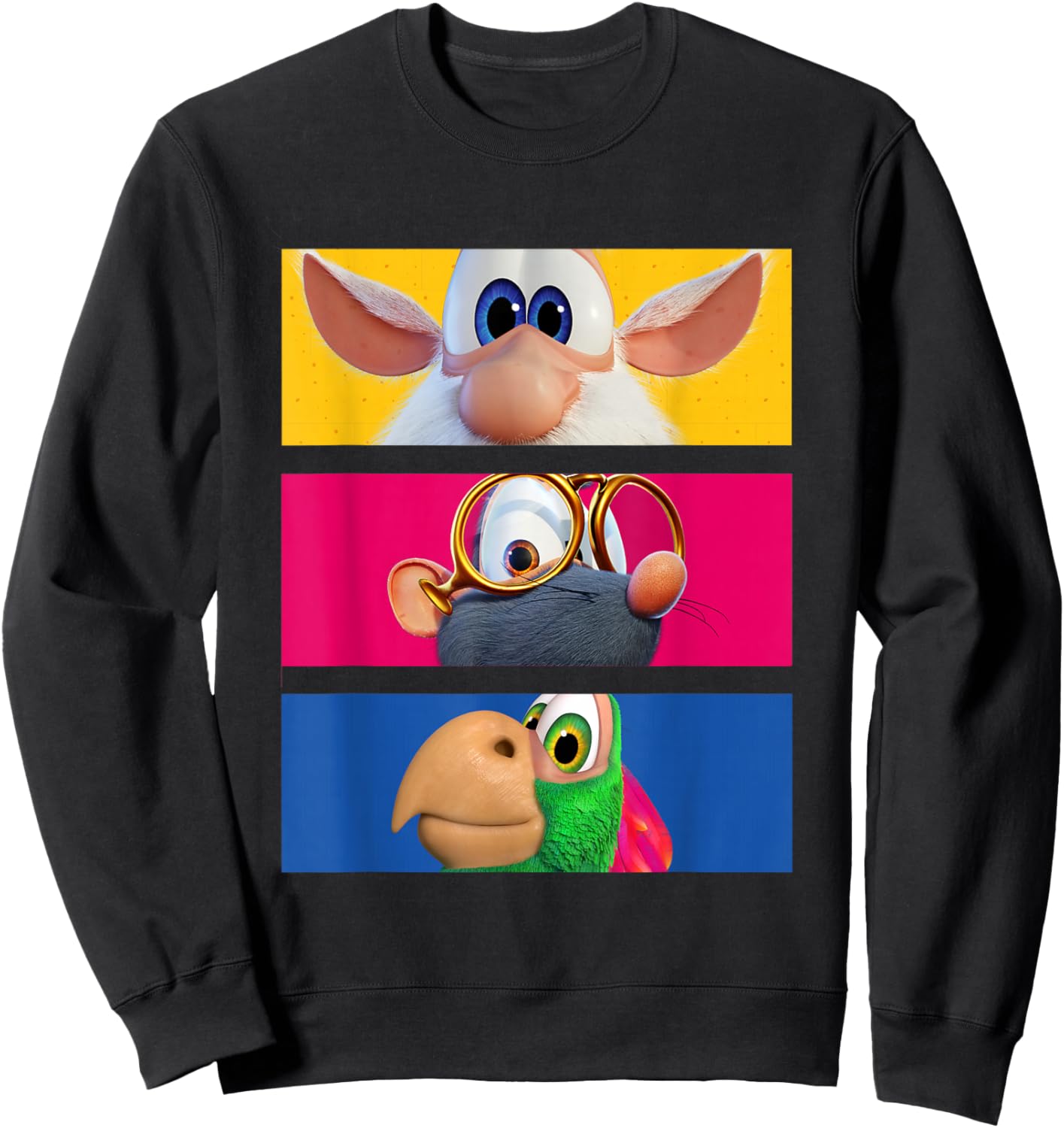 Booba & Friends Eyes Sweatshirt - Sweatshirt | Black