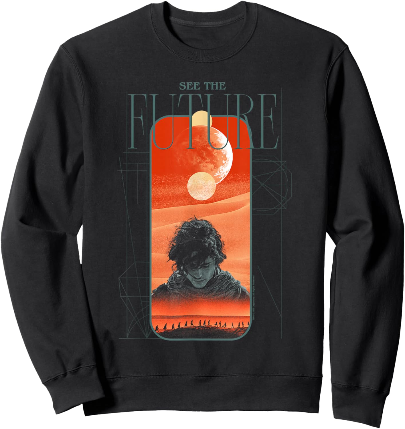 Dune: Part Two See The Future Landscape Atreides Movie Sweatshirt - Sweatshirt | Black